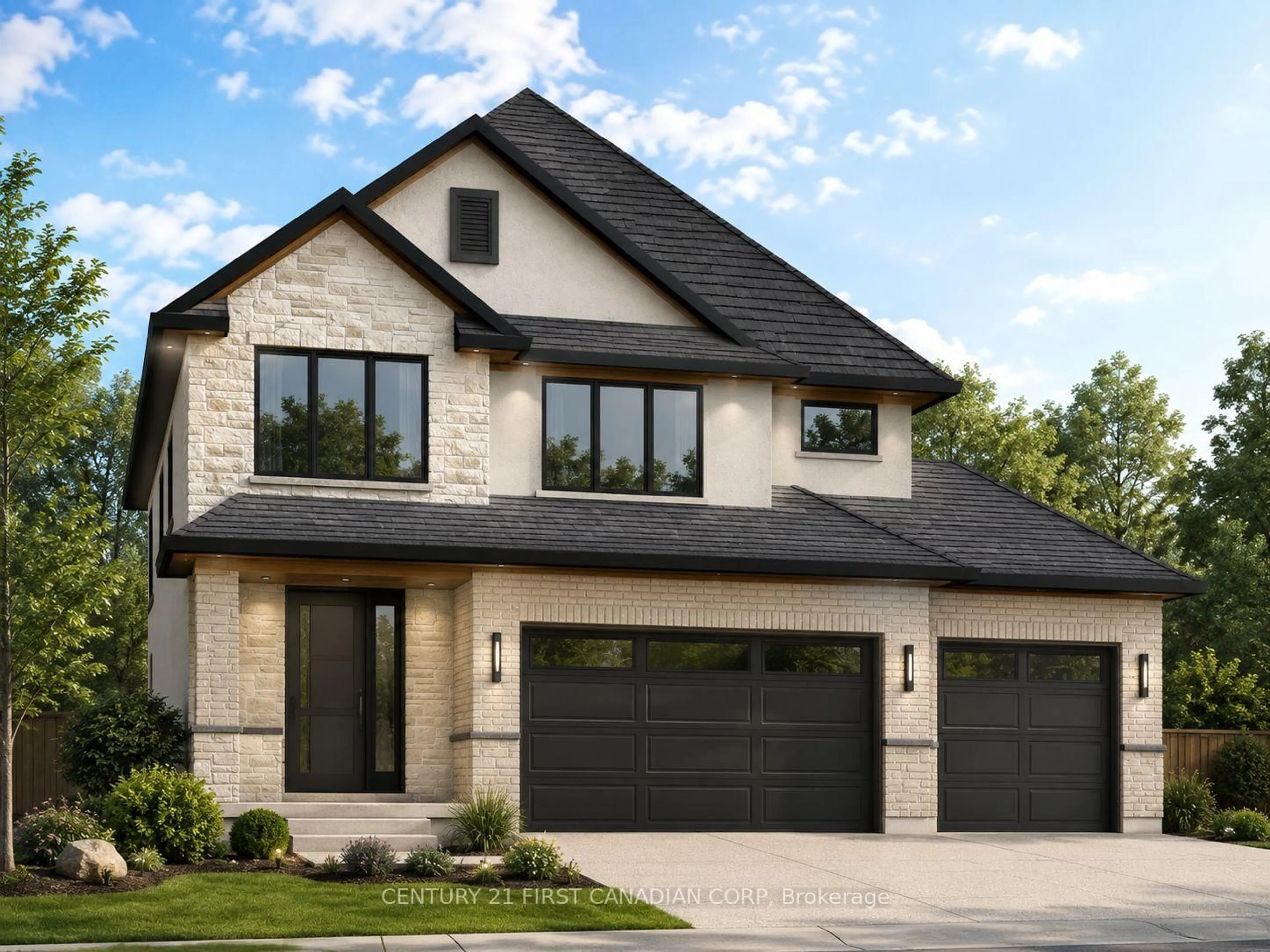 Home with brick exterior material, street for 2202 Linkway Blvd, London South Ontario N6K 0K9