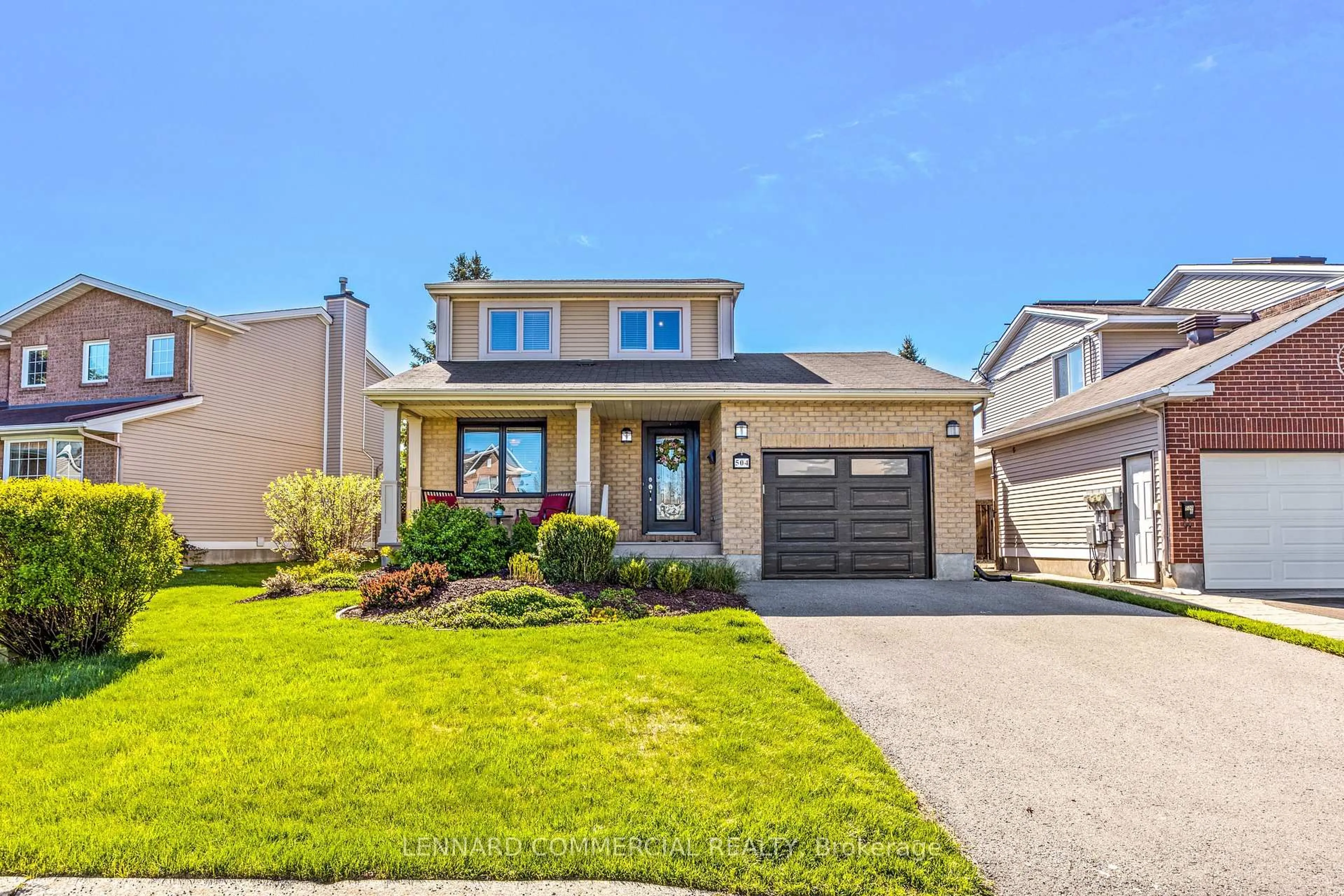 Home with brick exterior material, street for 504 Des Coniferes Cres, Ottawa Ontario K4A 2Y7