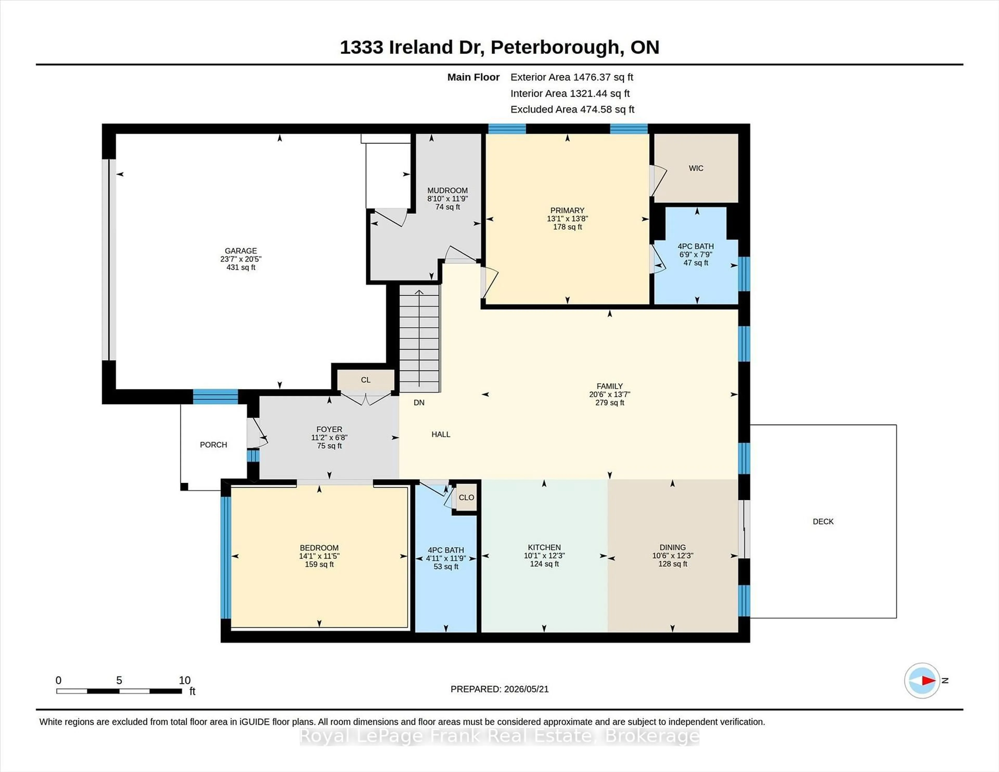 Floor plan for 1333 Ireland Dr, Peterborough Ontario K9K 2R1