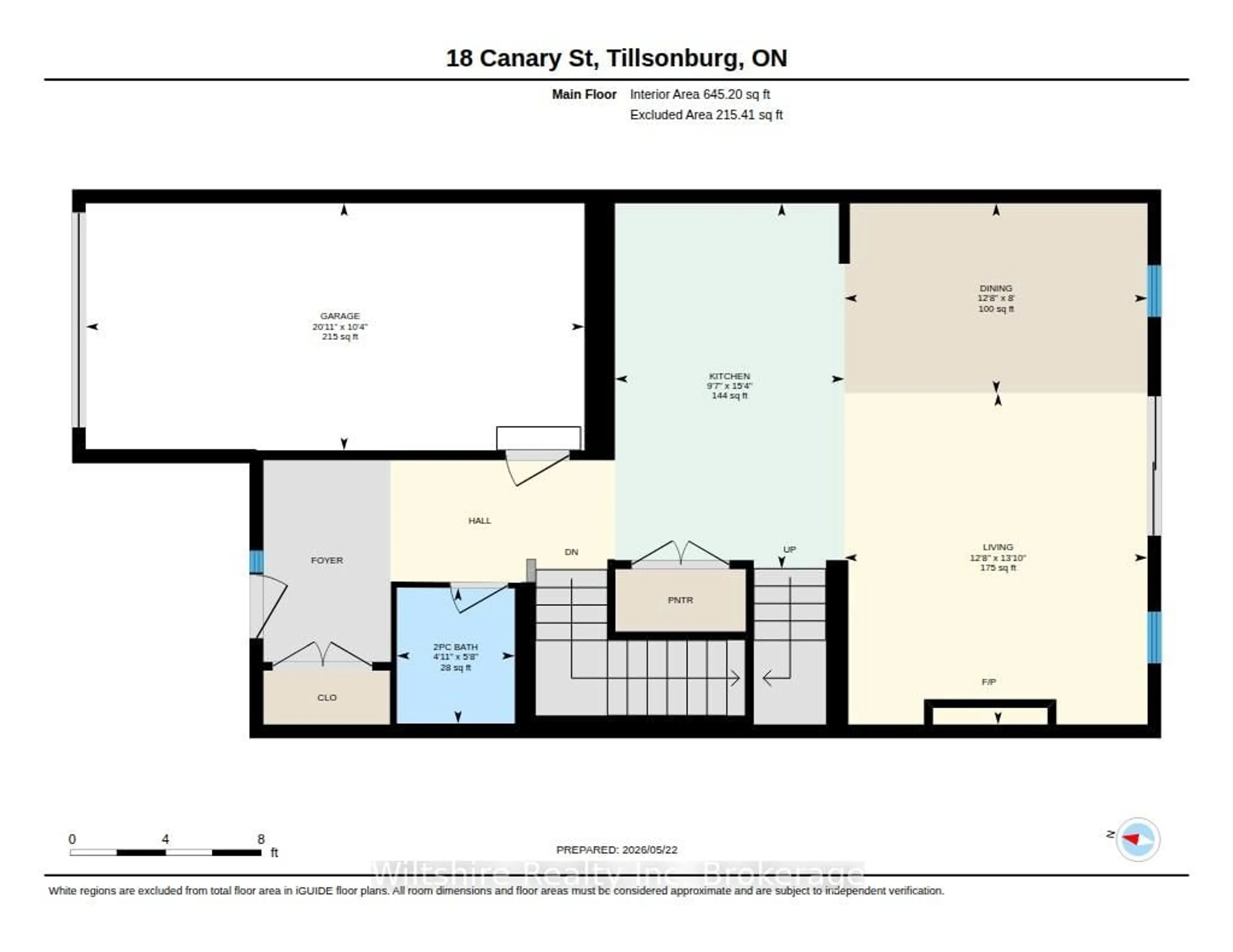 Floor plan for 18 Canary St, Tillsonburg Ontario N4G 0K4