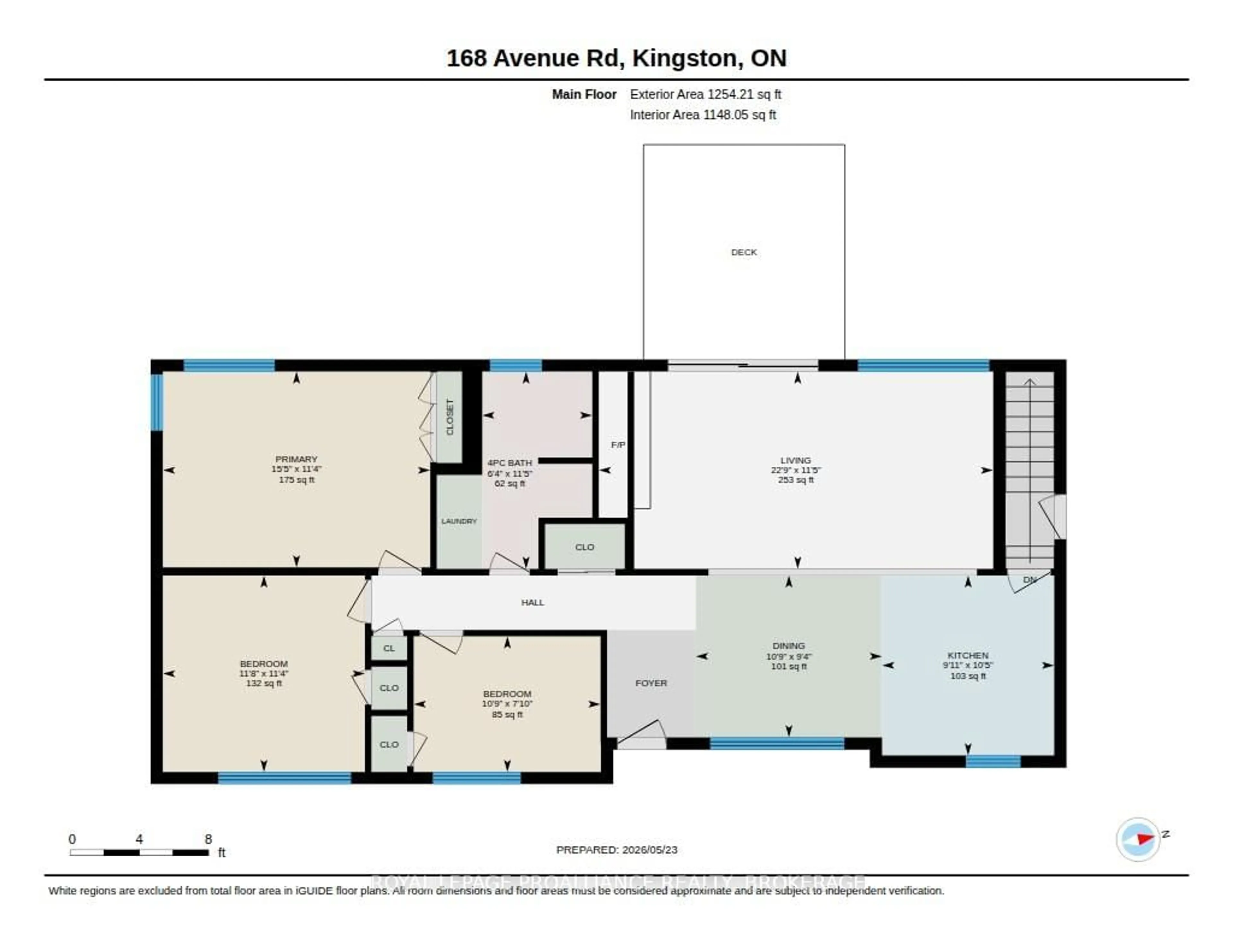 Floor plan for 168 Avenue Rd, Kingston Ontario K7M 1C5