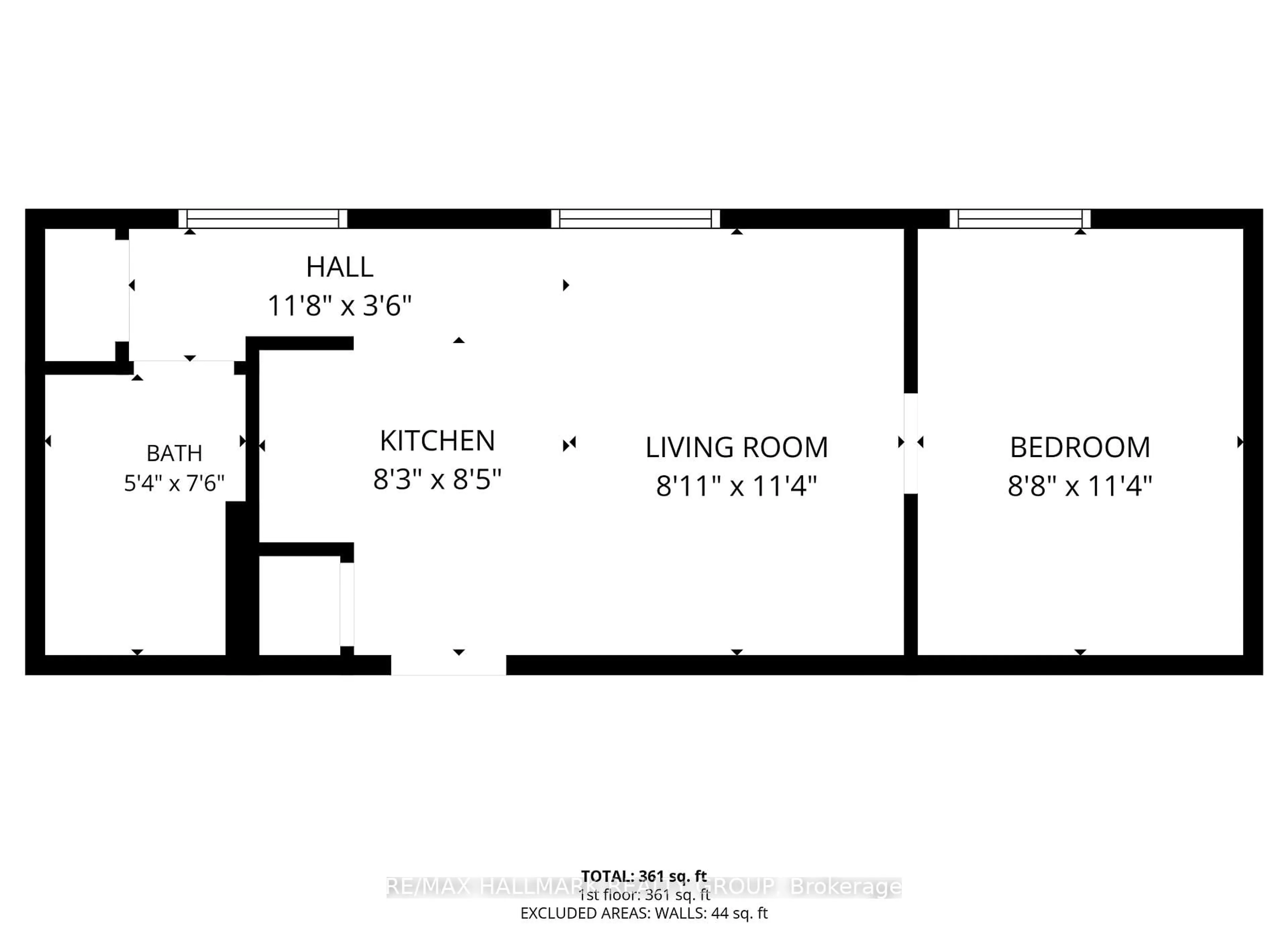 Floor plan for 268 First Ave #1C, Ottawa Ontario K1S 2G8