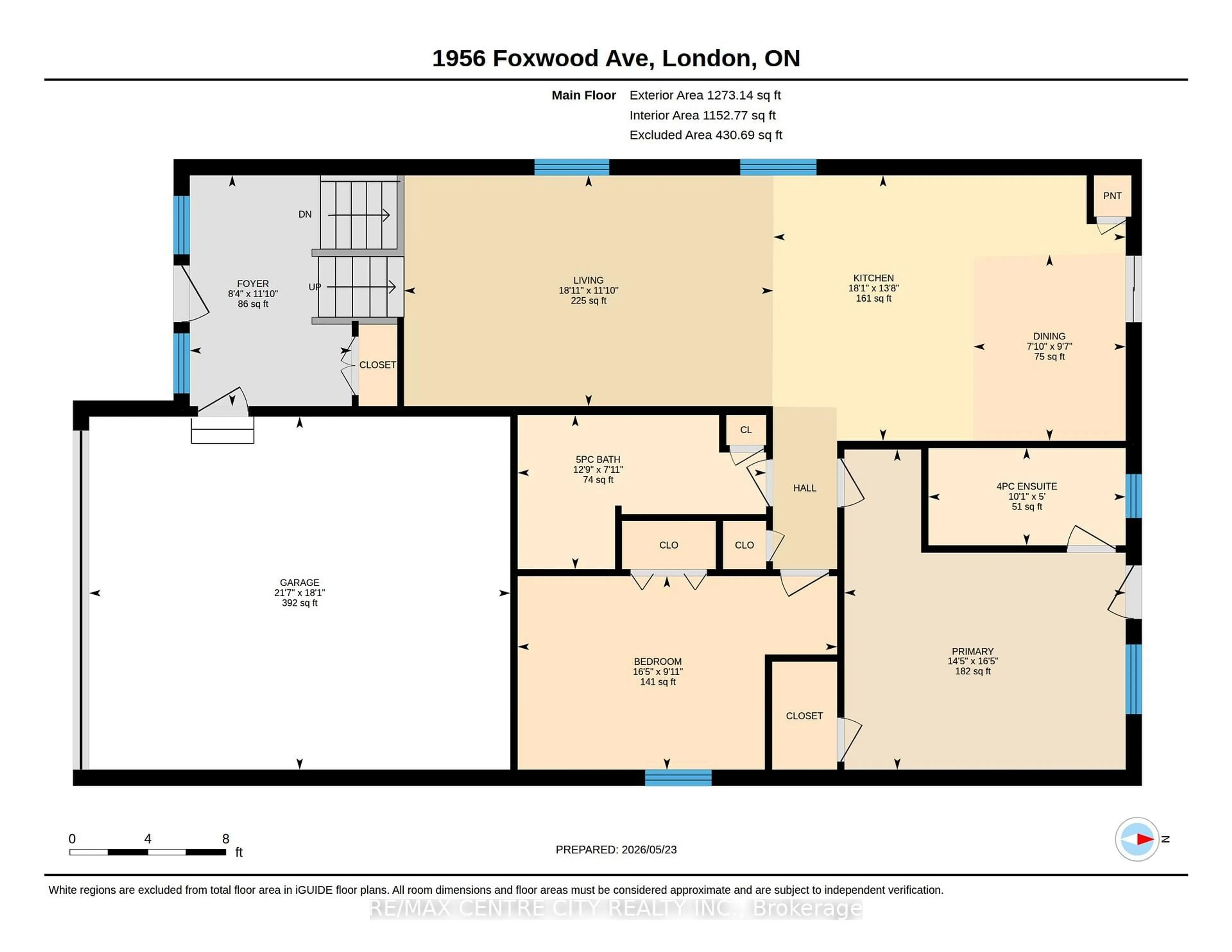 Floor plan for 1956 Foxwood Ave, London North Ontario N6G 0C5