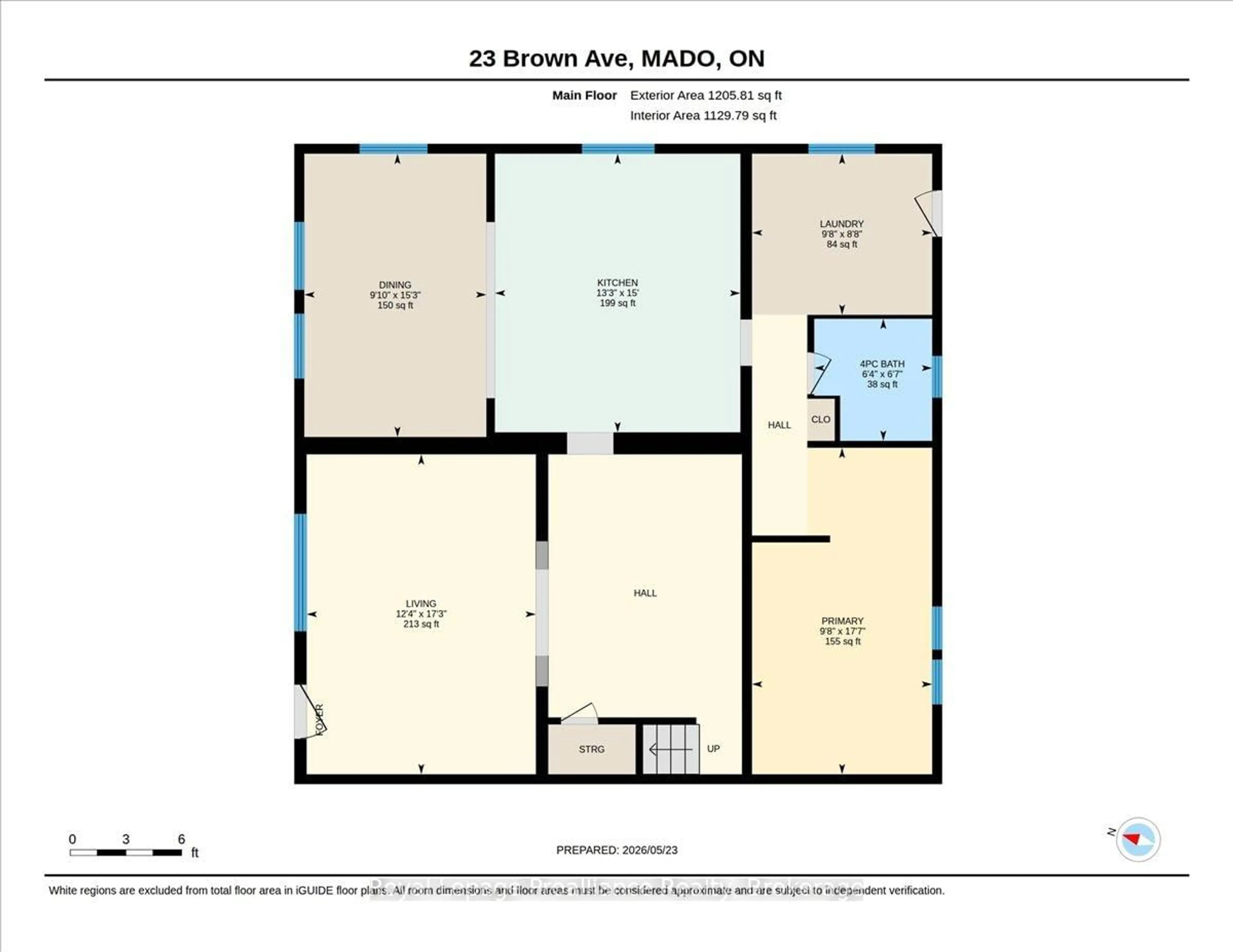 Floor plan for 23 Brown Ave, Madoc Ontario K0K 1Y0