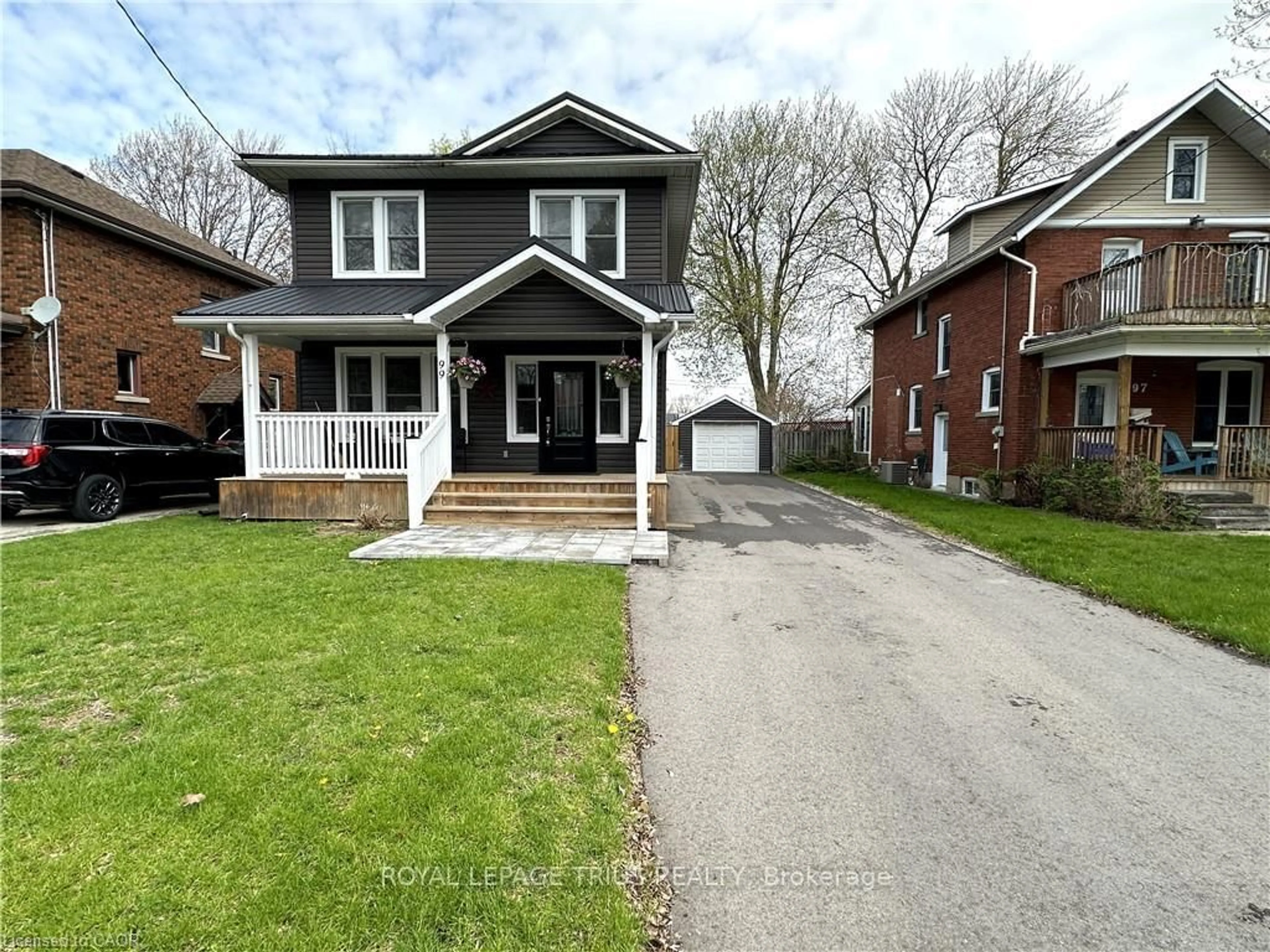 Home with brick exterior material, street for 99 North Main St, Norfolk Ontario N3Y 2M2