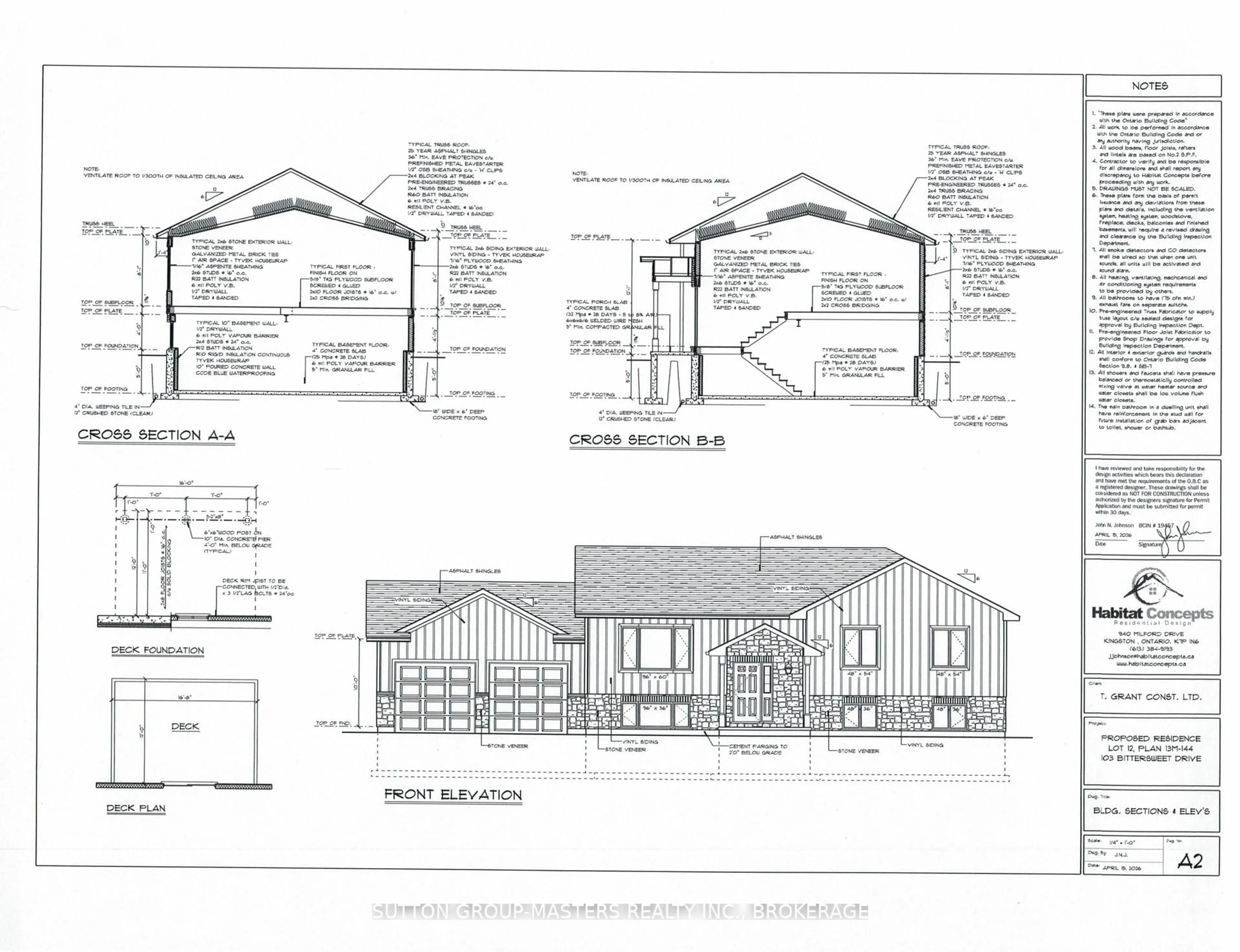 Floor plan for 103 Bittersweet Rd, Hartington Ontario K0H 1W0