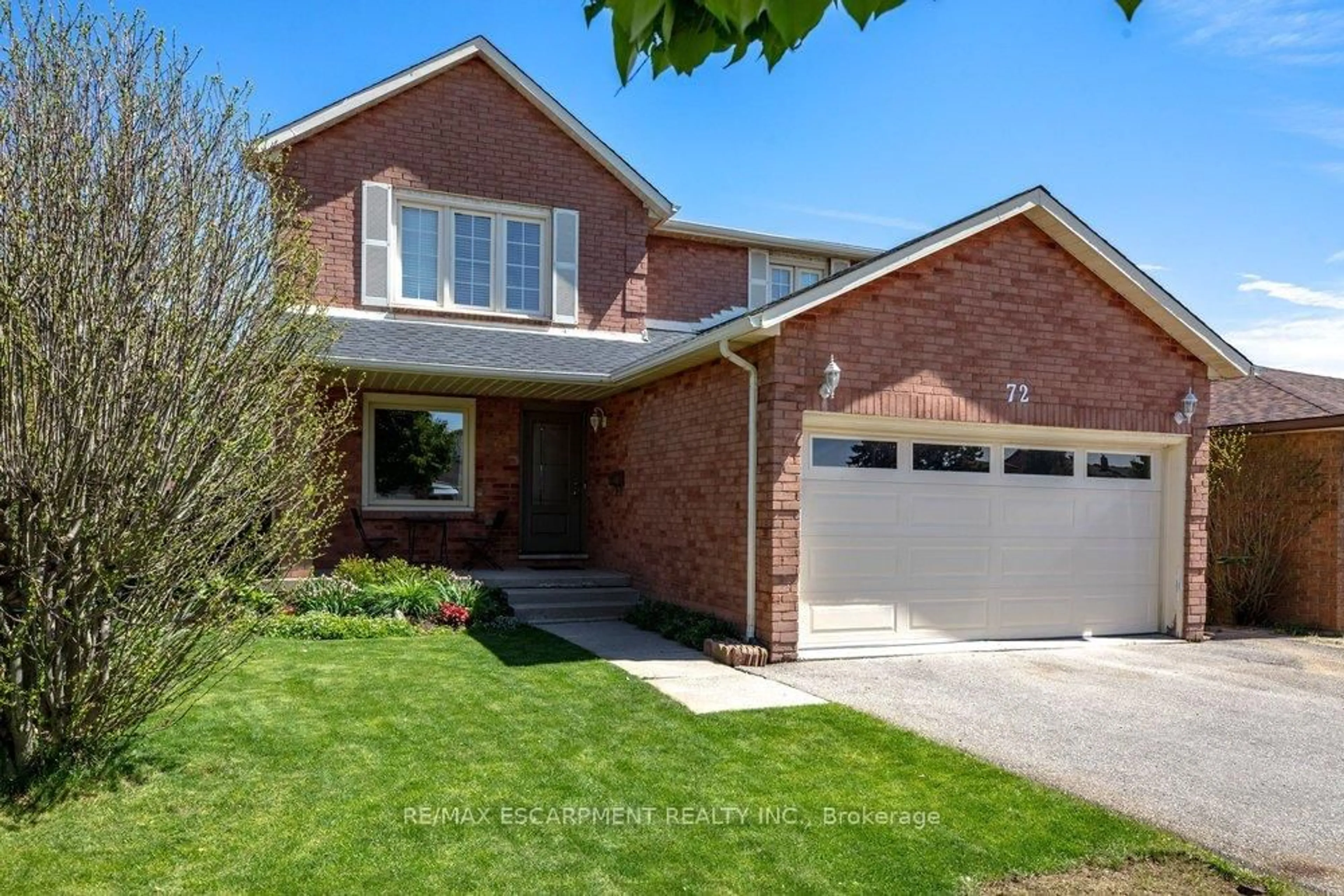Home with brick exterior material, street for 72 Gurnett Dr, Hamilton Ontario L9C 7J8