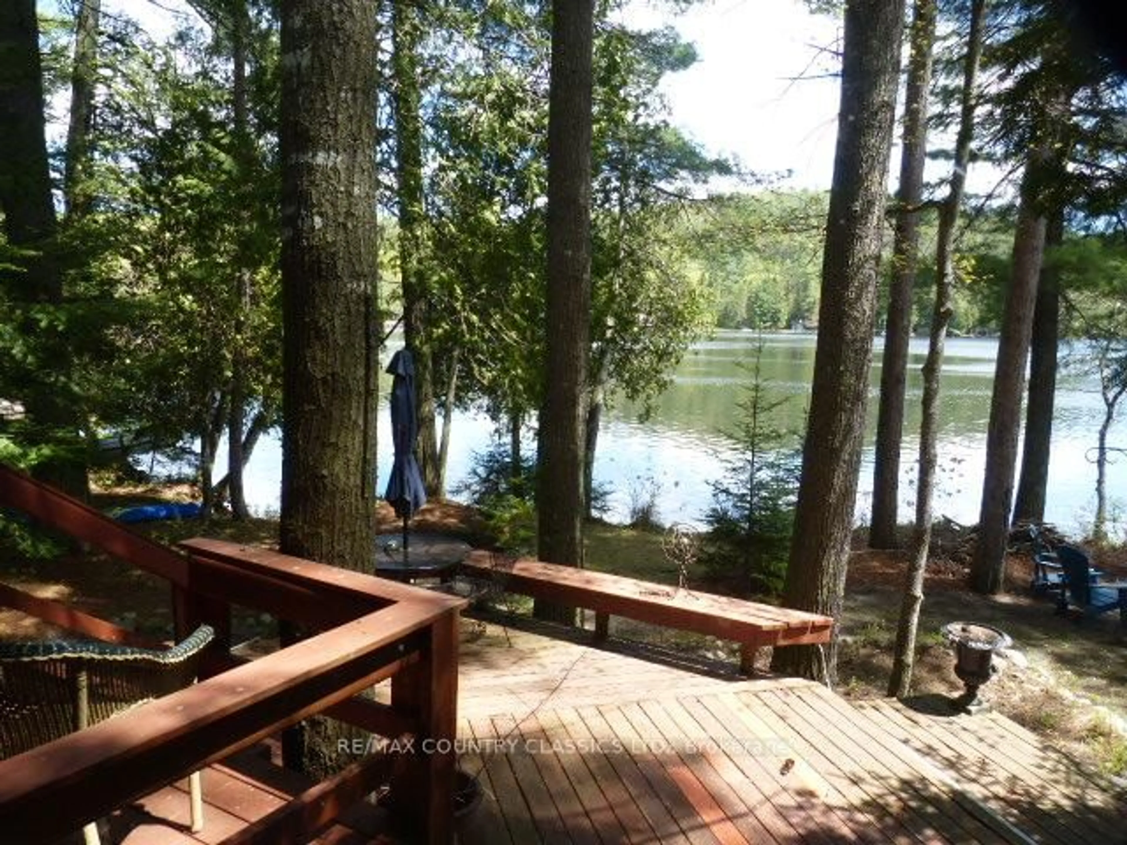 Patio, water/lake/river/ocean view for 1008 Constance Rd, Dysart et al Ontario K0L 2A0