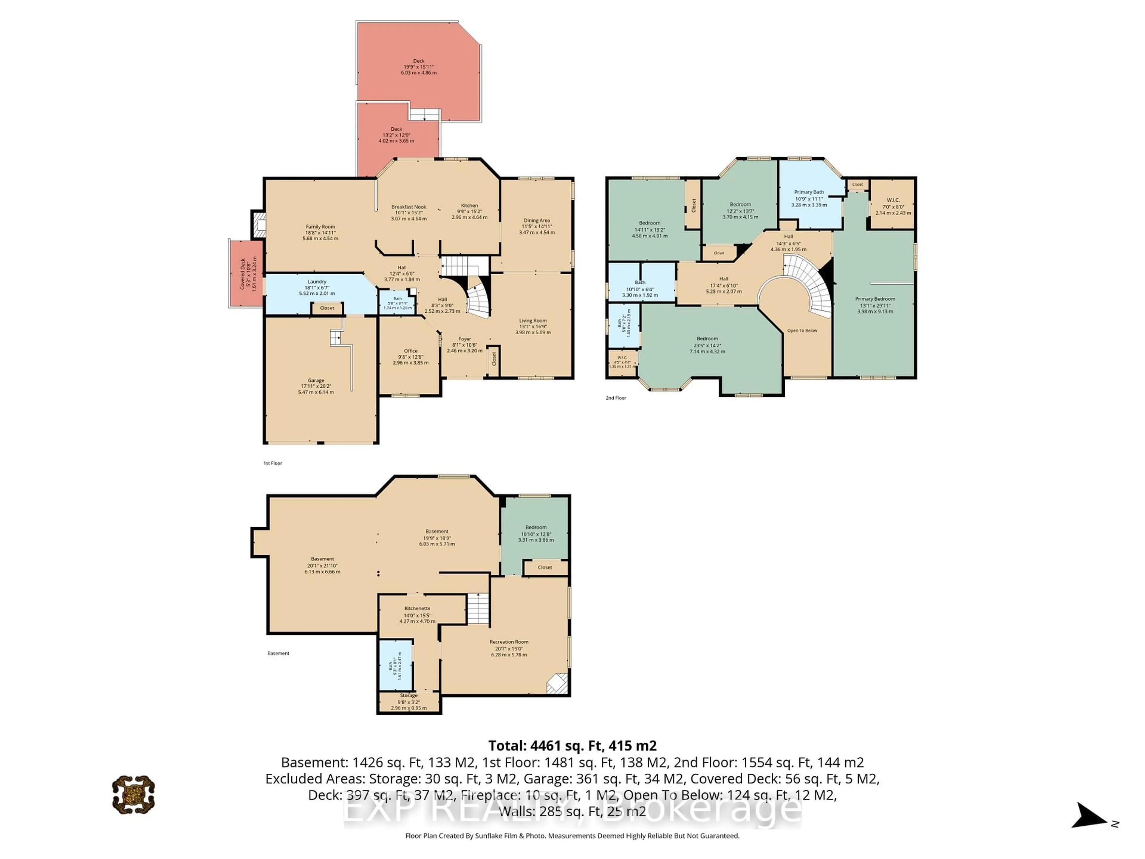 Floor plan for 28 Sachs Forest Pl, Ottawa Ontario K2G 6V2