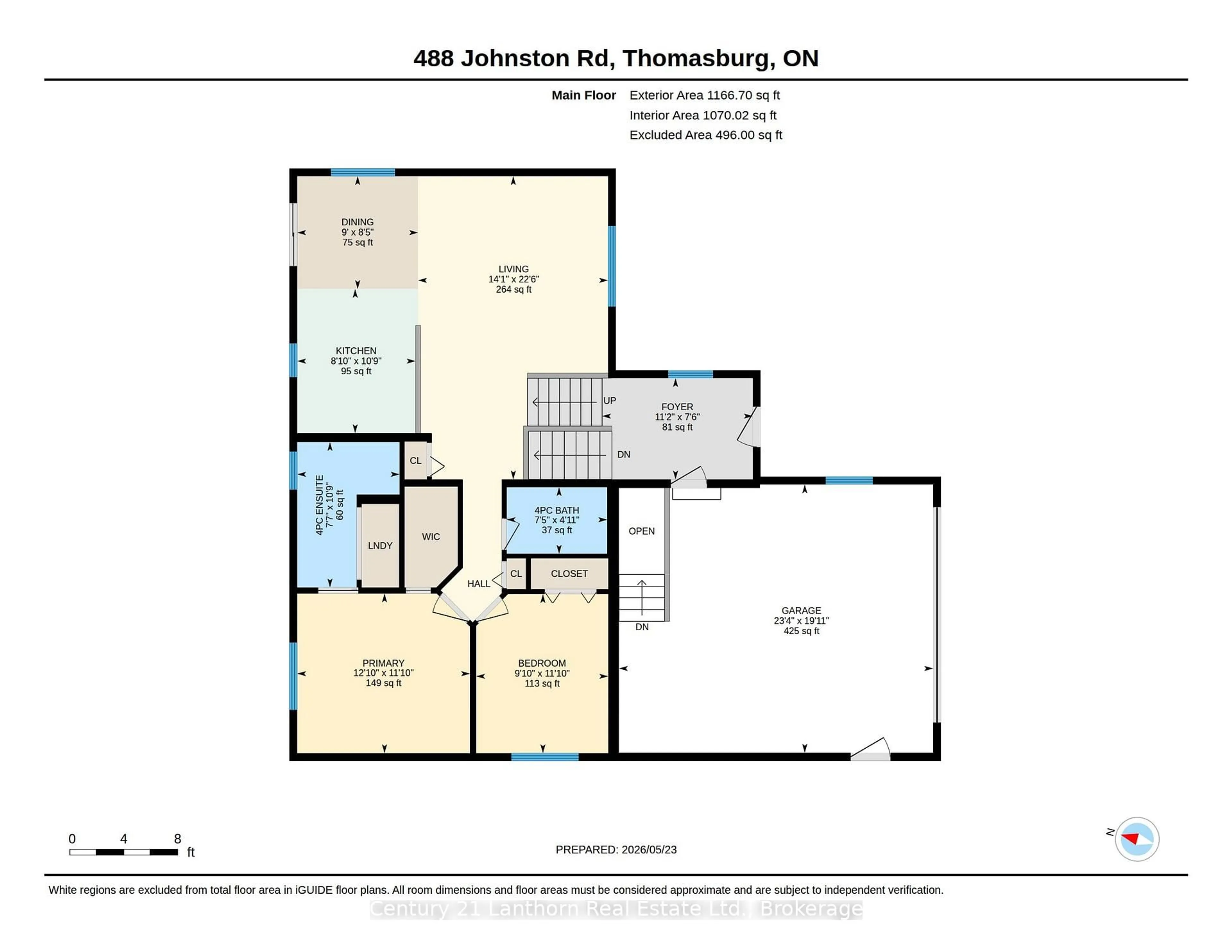 Floor plan for 488 Johnston Rd, Thomasburg Ontario K0K 3H0
