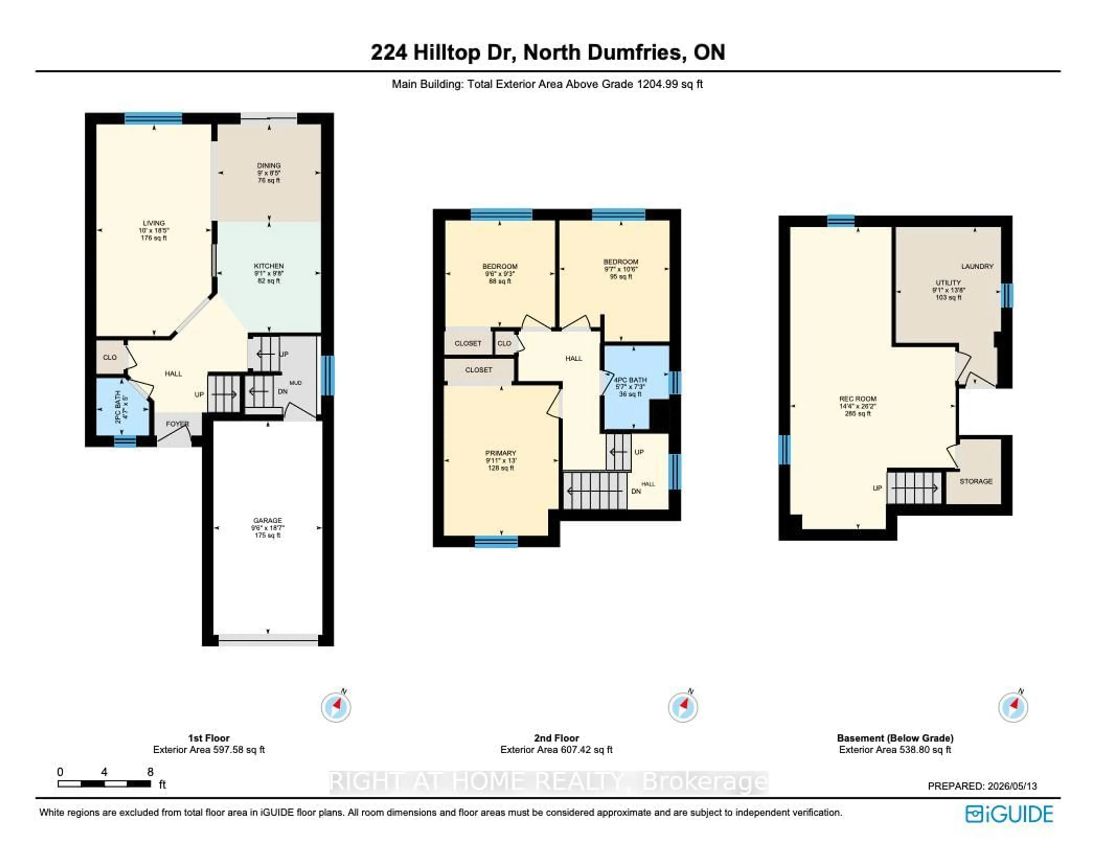 Floor plan for 224 Hilltop Dr, North Dumfries Ontario N0B 1E0
