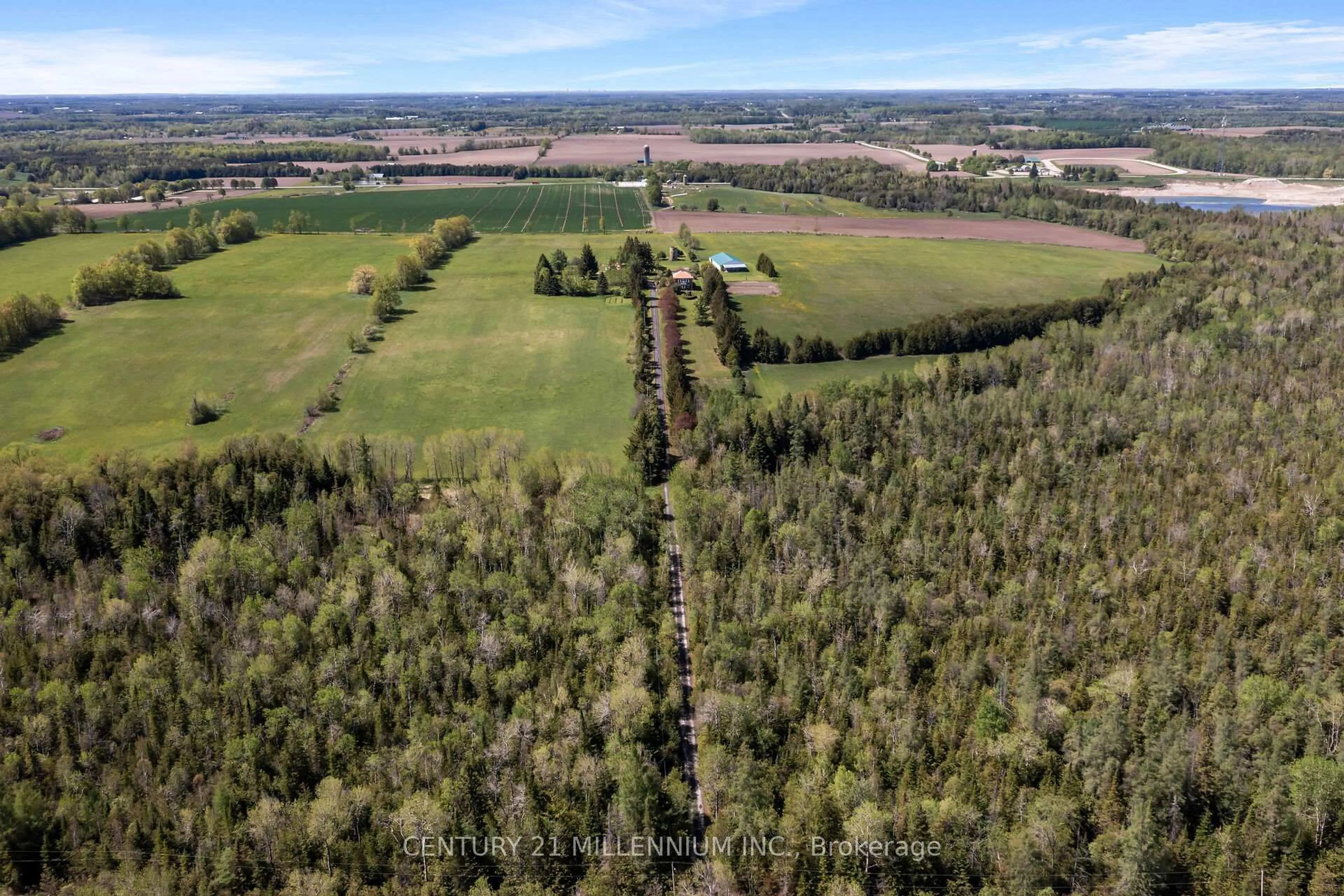 A pic from outside/outdoor area/front of a property/back of a property/a pic from drone, forest/trees view for 5868 First Line, Erin Ontario L0N 1N0