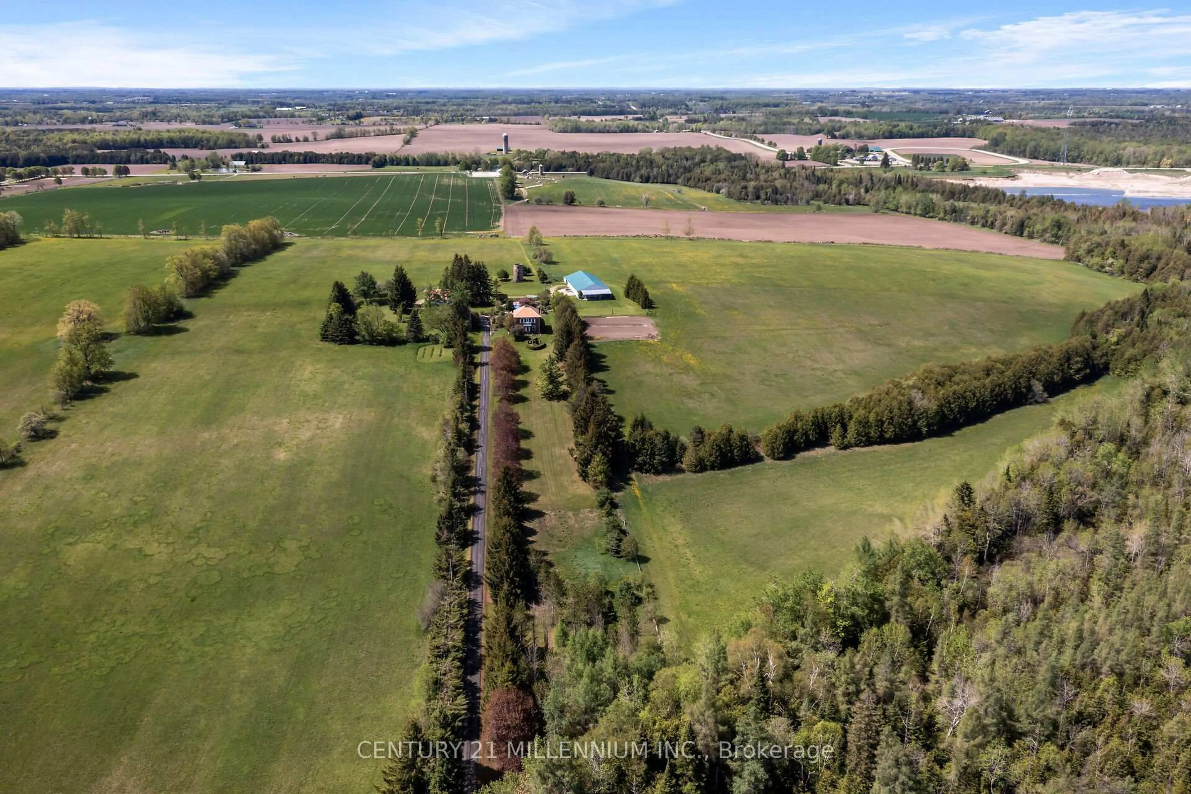 A pic from outside/outdoor area/front of a property/back of a property/a pic from drone, forest/trees view for 5868 First Line, Erin Ontario L0N 1N0