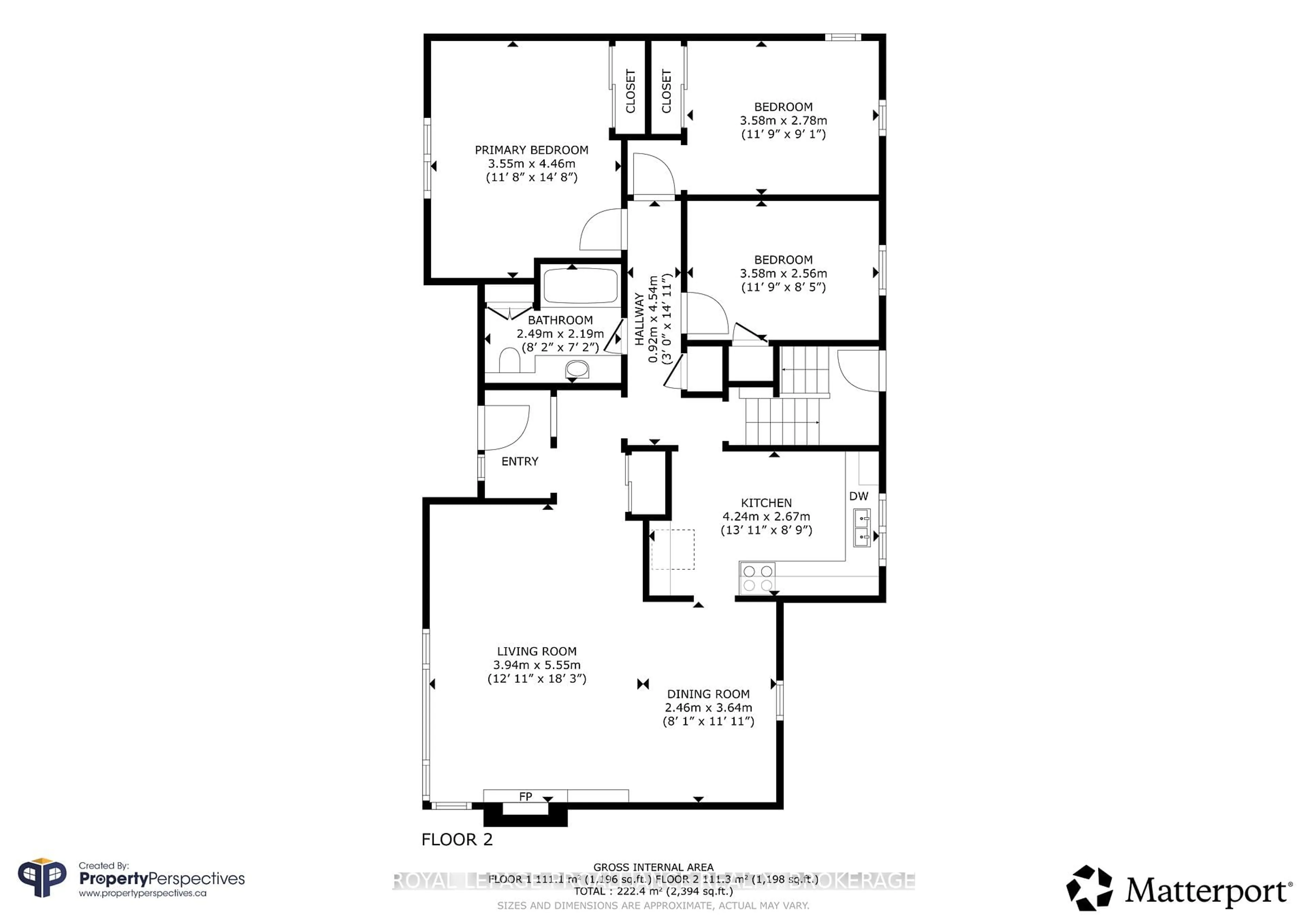 Floor plan for 1101 Johnson St, Kingston Ontario K7M 2N6
