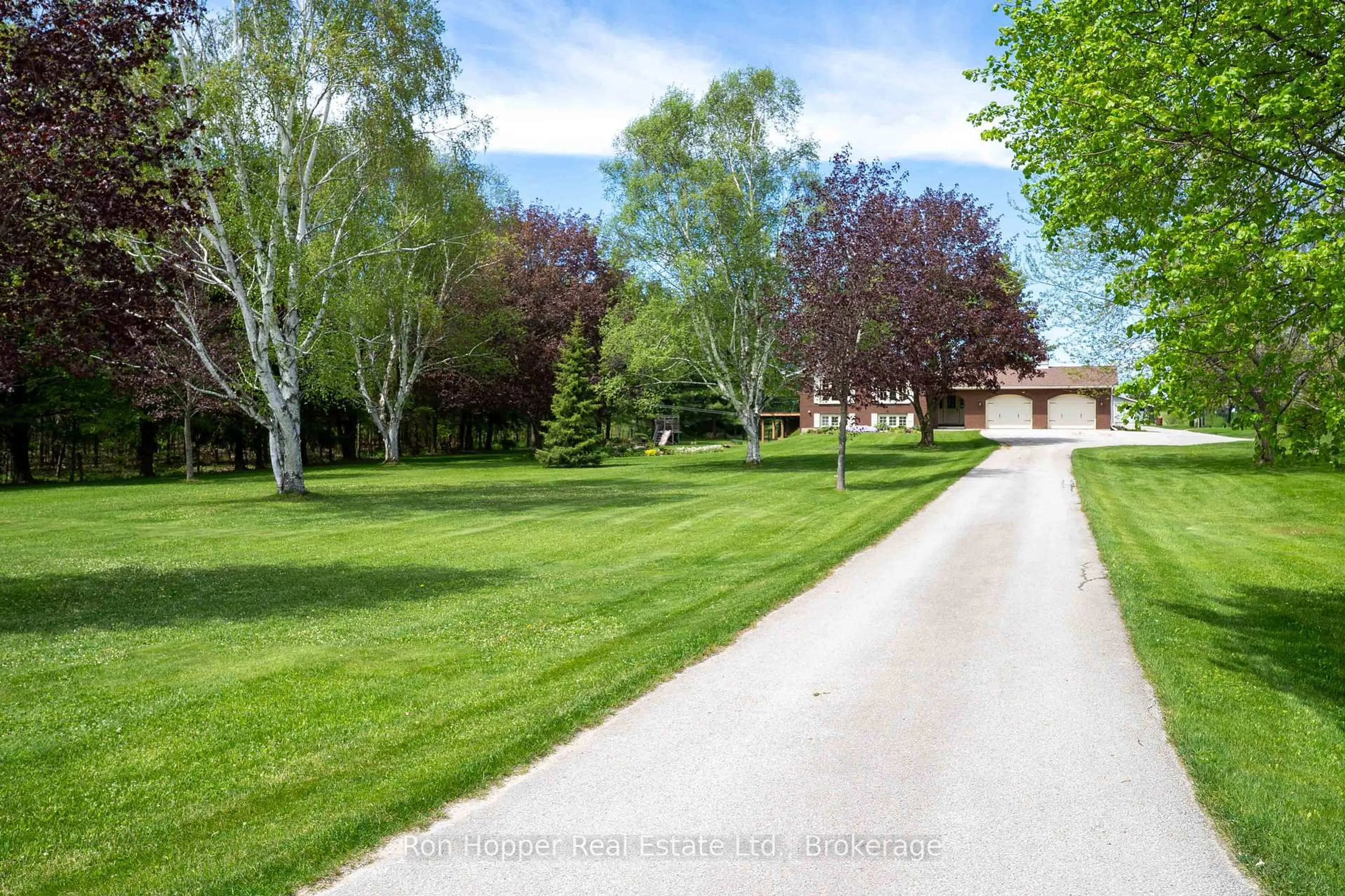 A pic from outside/outdoor area/front of a property/back of a property/a pic from drone, street for 283295 Concession 10 Concession, Georgian Bluffs Ontario N4K 0G3