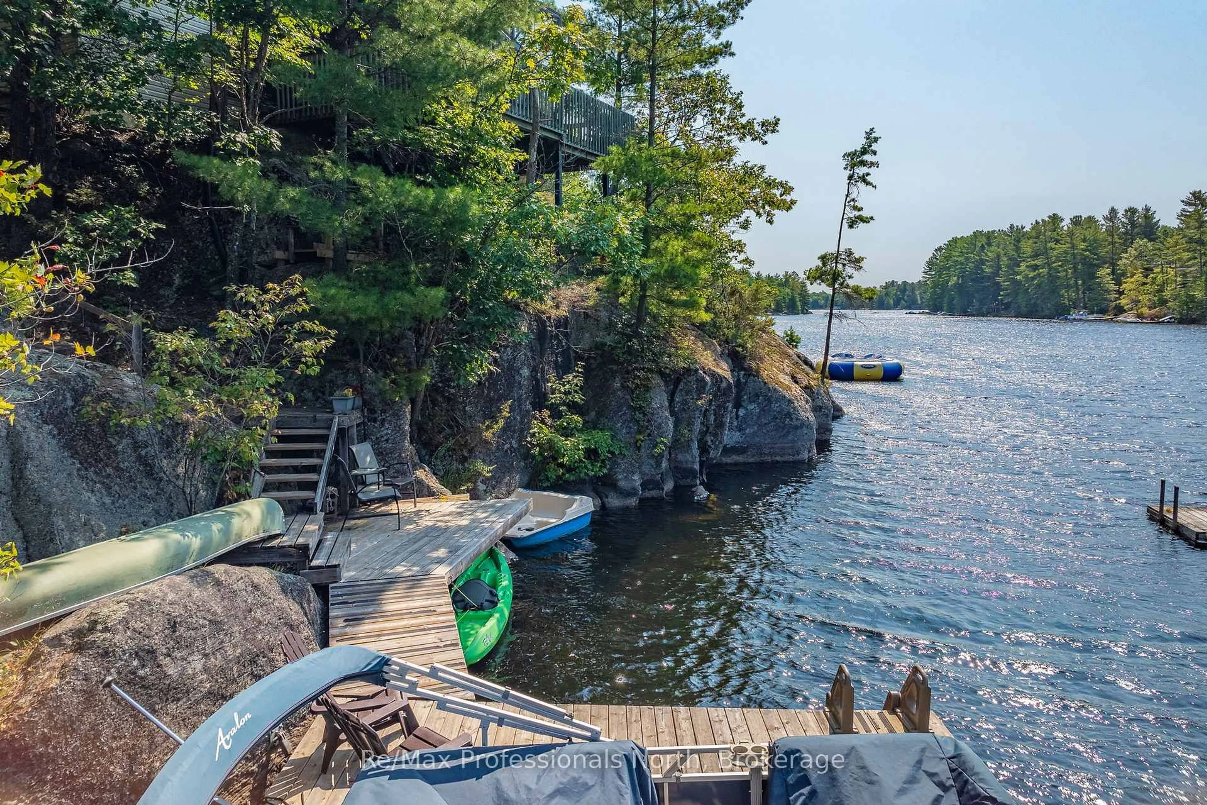 Patio, water/lake/river/ocean view for 1118 Tomingas Rd, Gravenhurst Ontario P1P 0G3