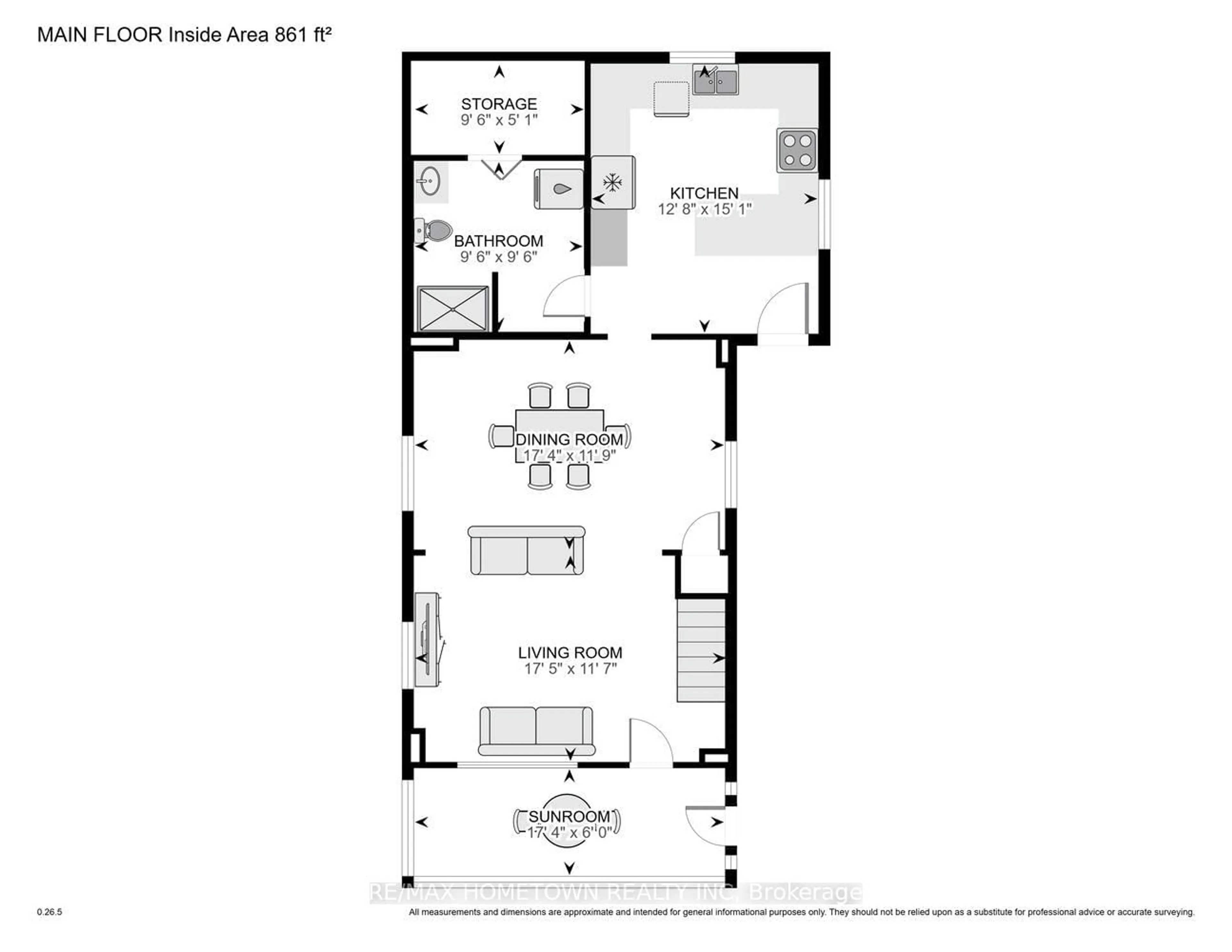Floor plan for 20 Hartley St, Brockville Ontario K6V 3N3