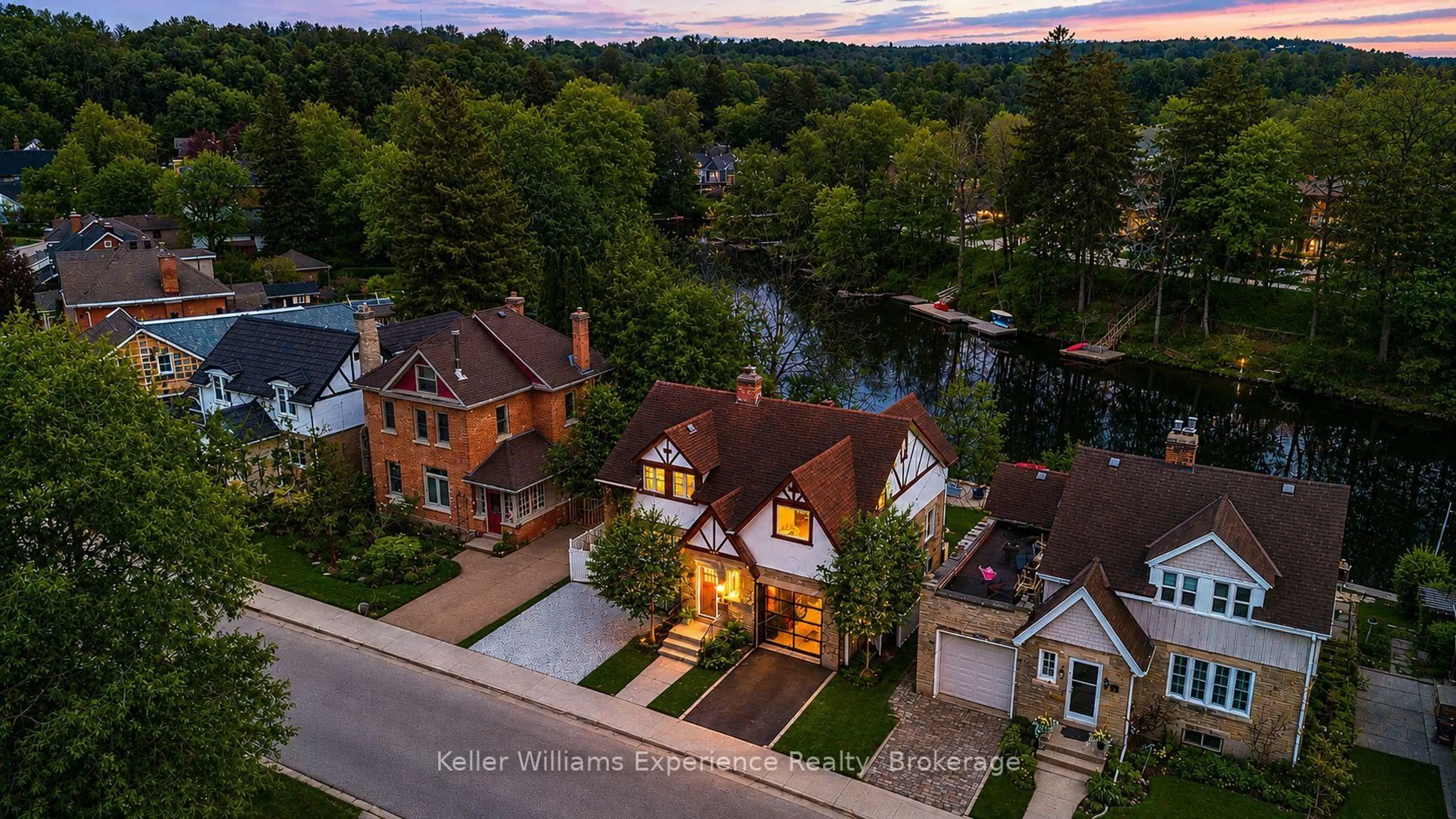 A pic from outside/outdoor area/front of a property/back of a property/a pic from drone, water/lake/river/ocean view for 211 5th St, Owen Sound Ontario N4K 1C6