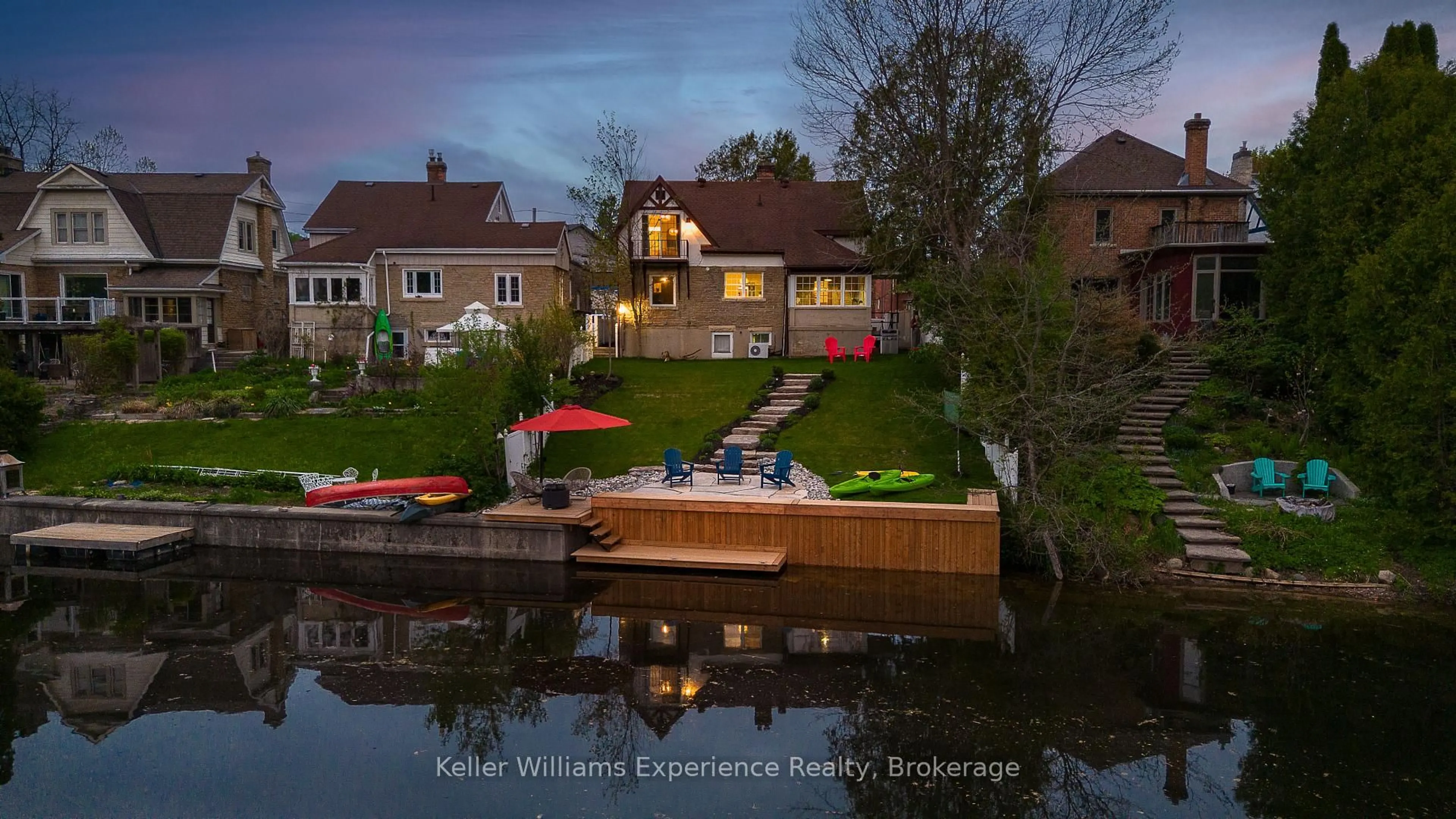 A pic from outside/outdoor area/front of a property/back of a property/a pic from drone, water/lake/river/ocean view for 211 5th St, Owen Sound Ontario N4K 1C6