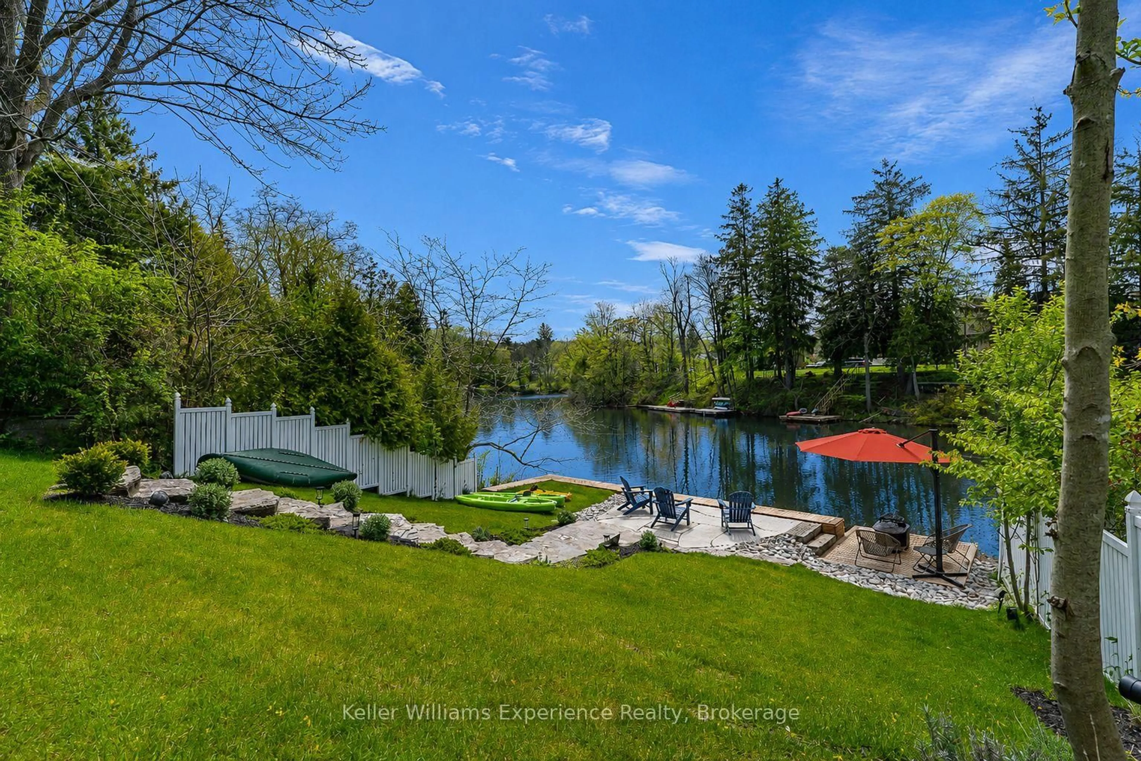 Patio, water/lake/river/ocean view for 211 5th St, Owen Sound Ontario N4K 1C6