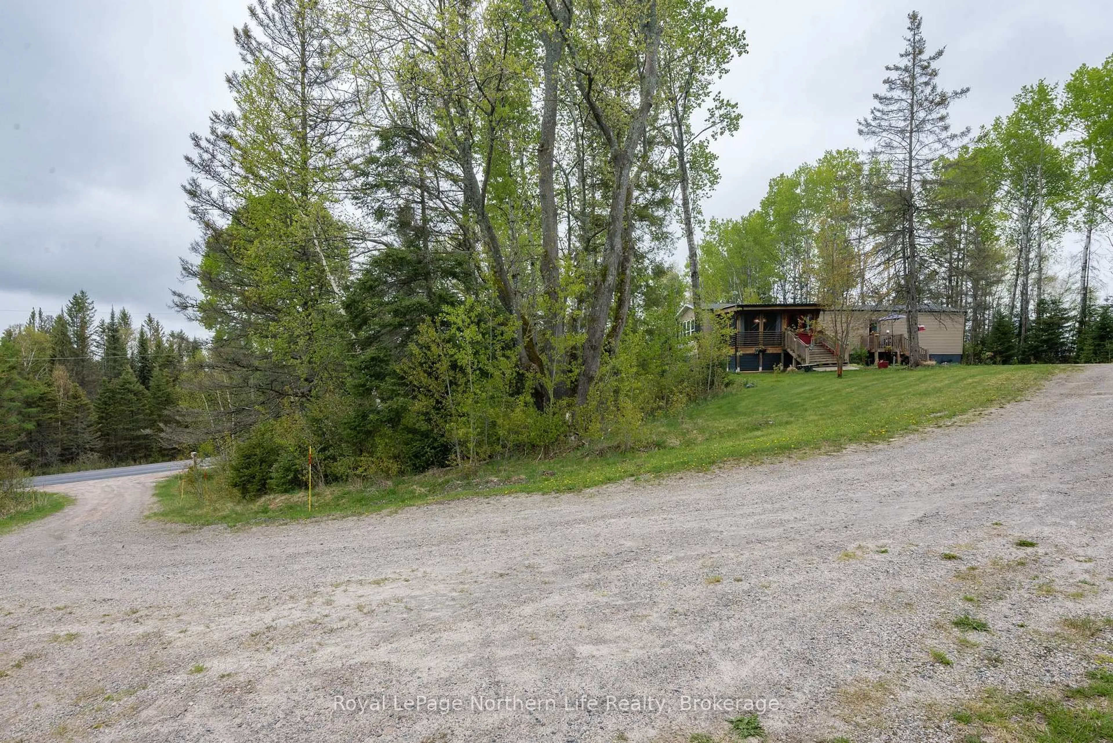 A pic from outside/outdoor area/front of a property/back of a property/a pic from drone, unknown for 5127 Highway 534, Nipissing Ontario P0H 1W0