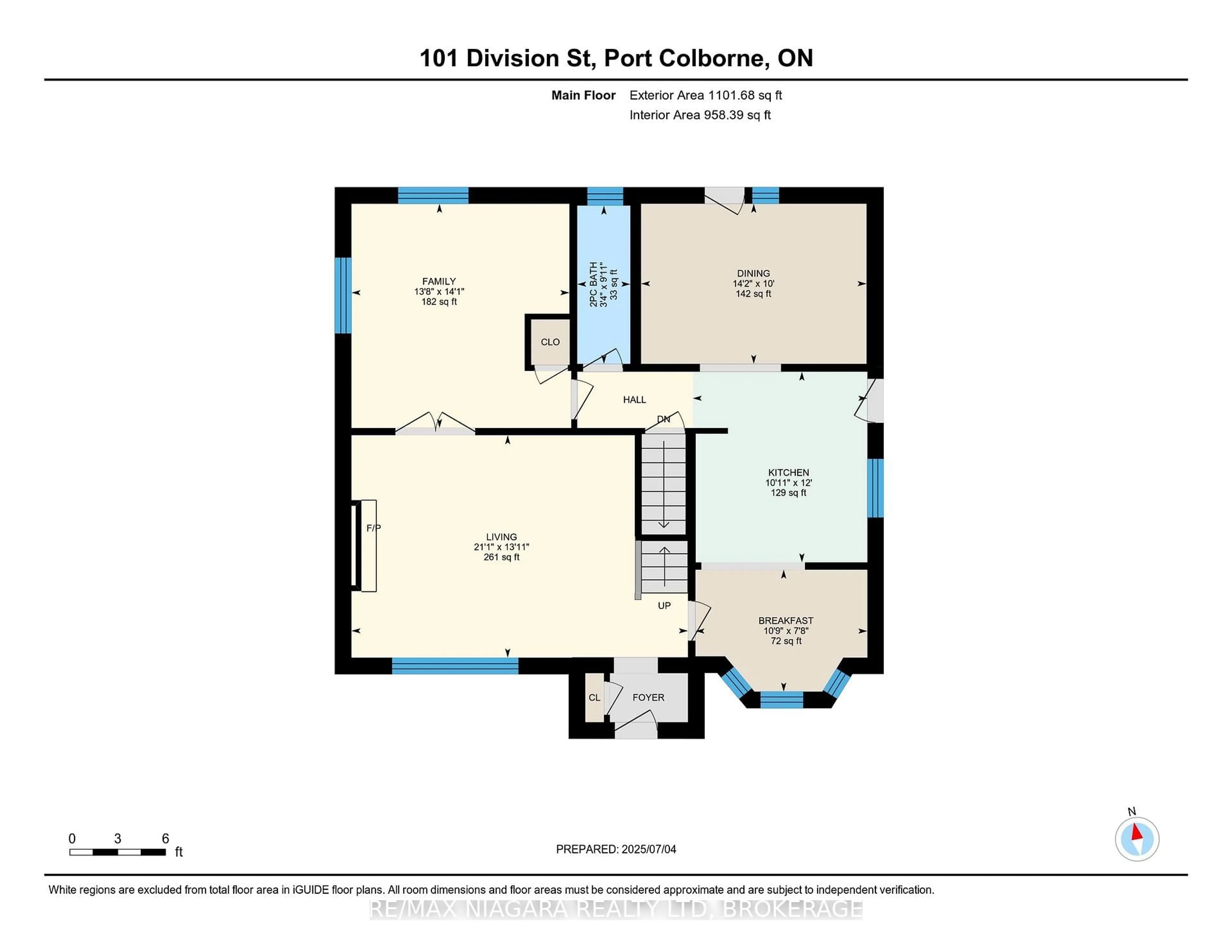 Floor plan for 101 Division St, Port Colborne Ontario L3K 3B5