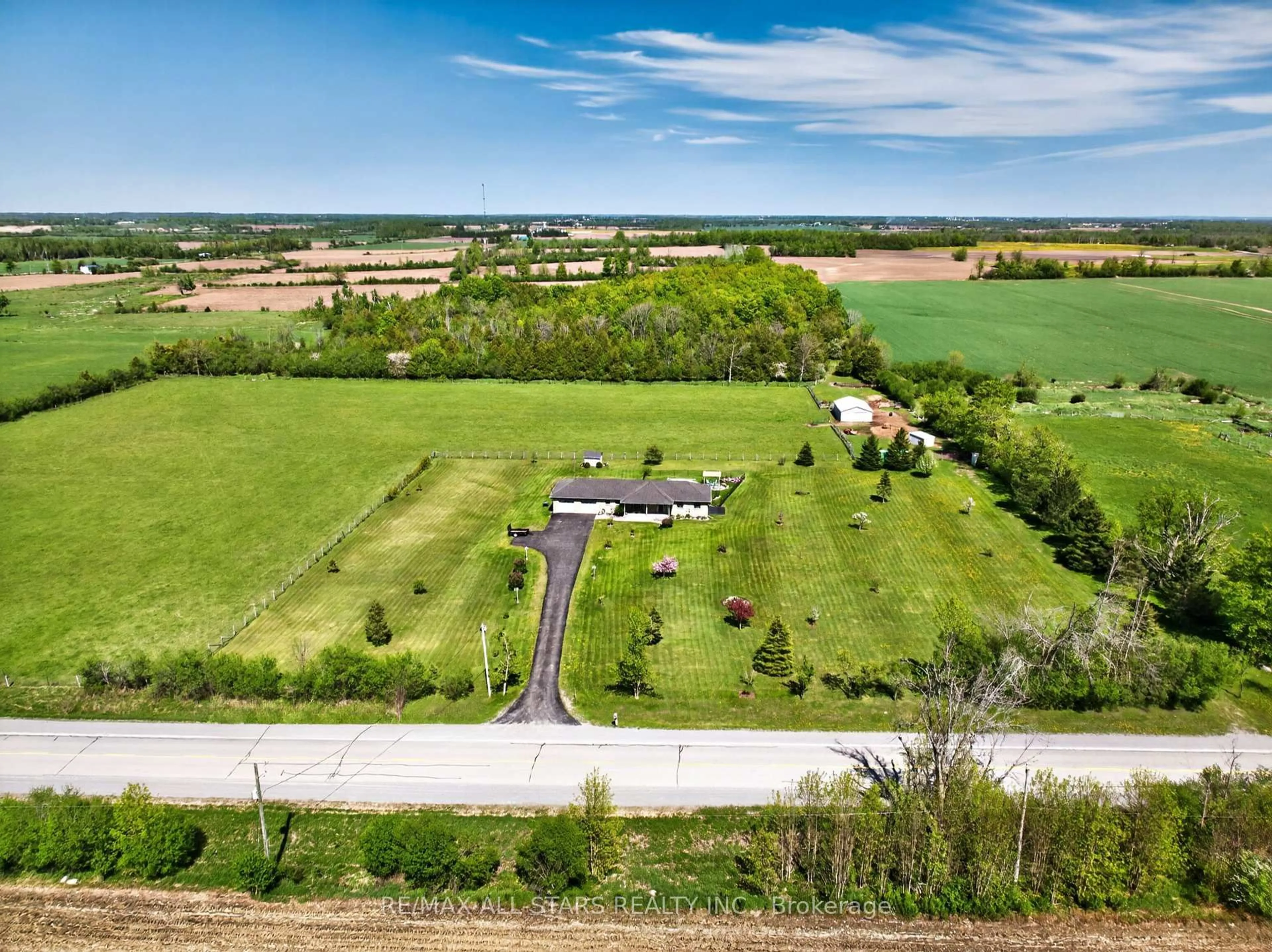 A pic from outside/outdoor area/front of a property/back of a property/a pic from drone, unknown for 352 County RD 46 Rd, Kawartha Lakes Ontario K0M 2M0