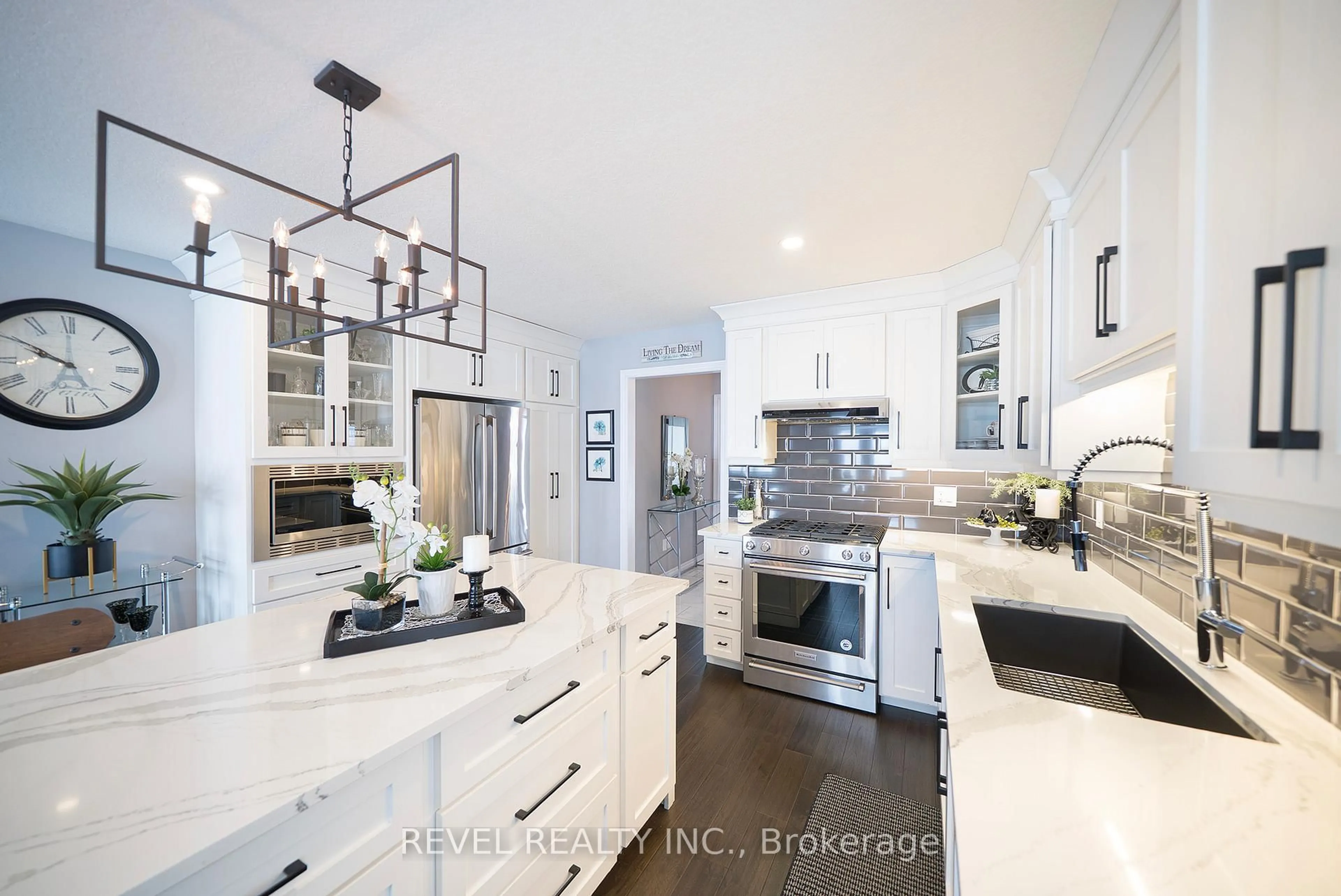 Open concept kitchen, ceramic/tile floor for 261 Schooner Dr, Norfolk Ontario N0A 1N0