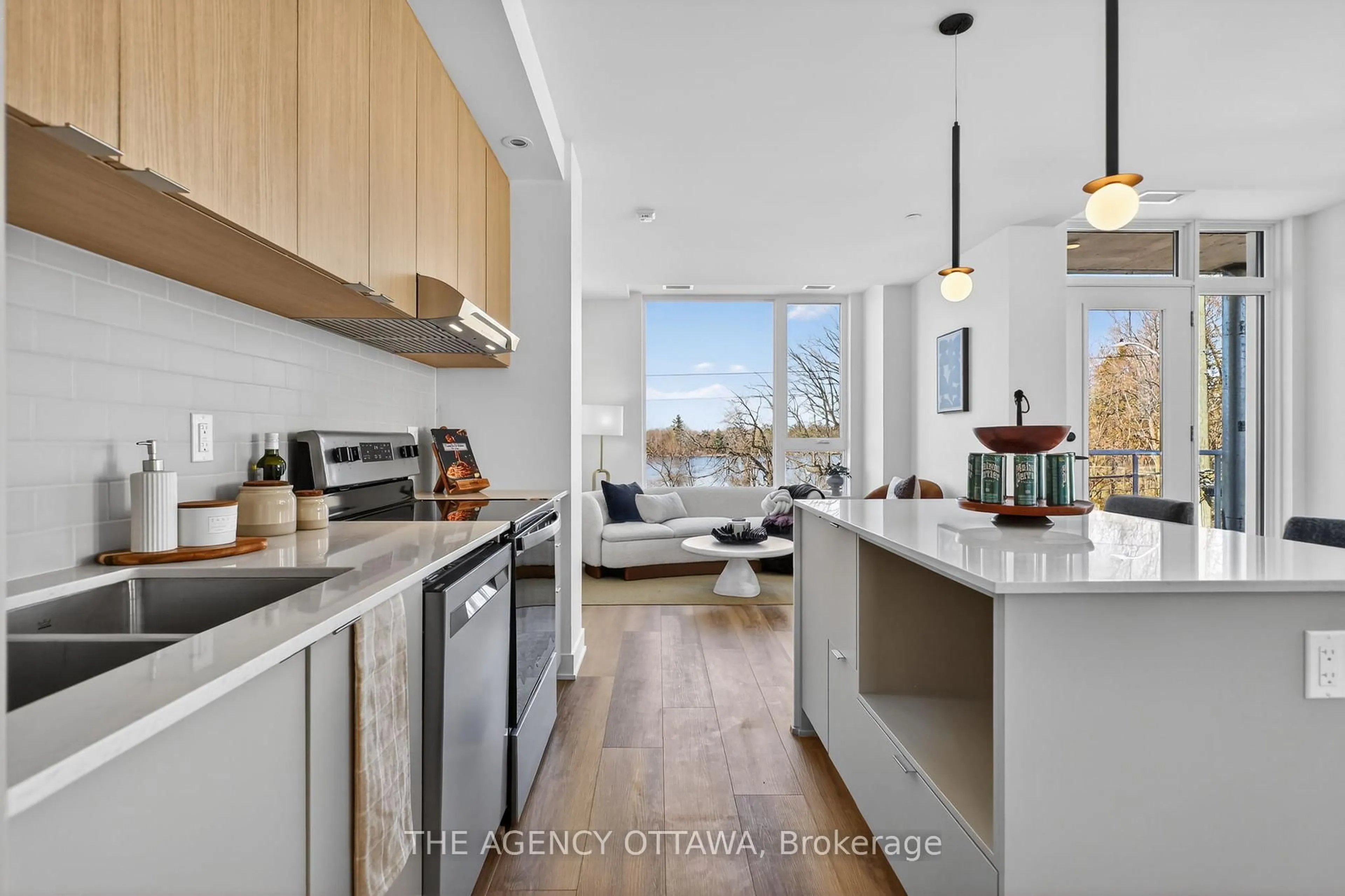 Open concept kitchen, unknown for 3071 Riverside Dr #201, Ottawa Ontario K1V 9R2