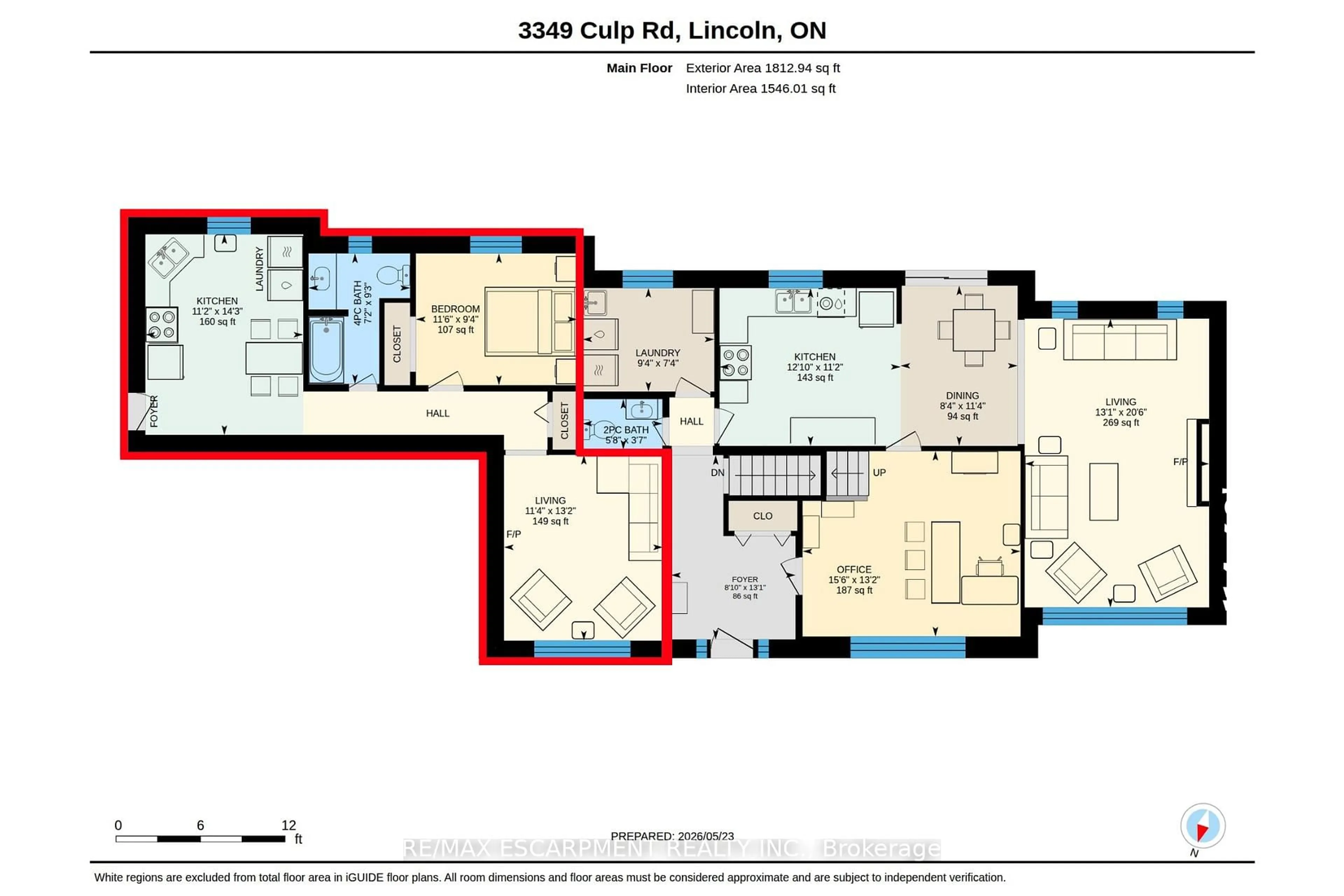 Floor plan for 3349 Culp Rd, Lincoln Ontario L0R 2E0