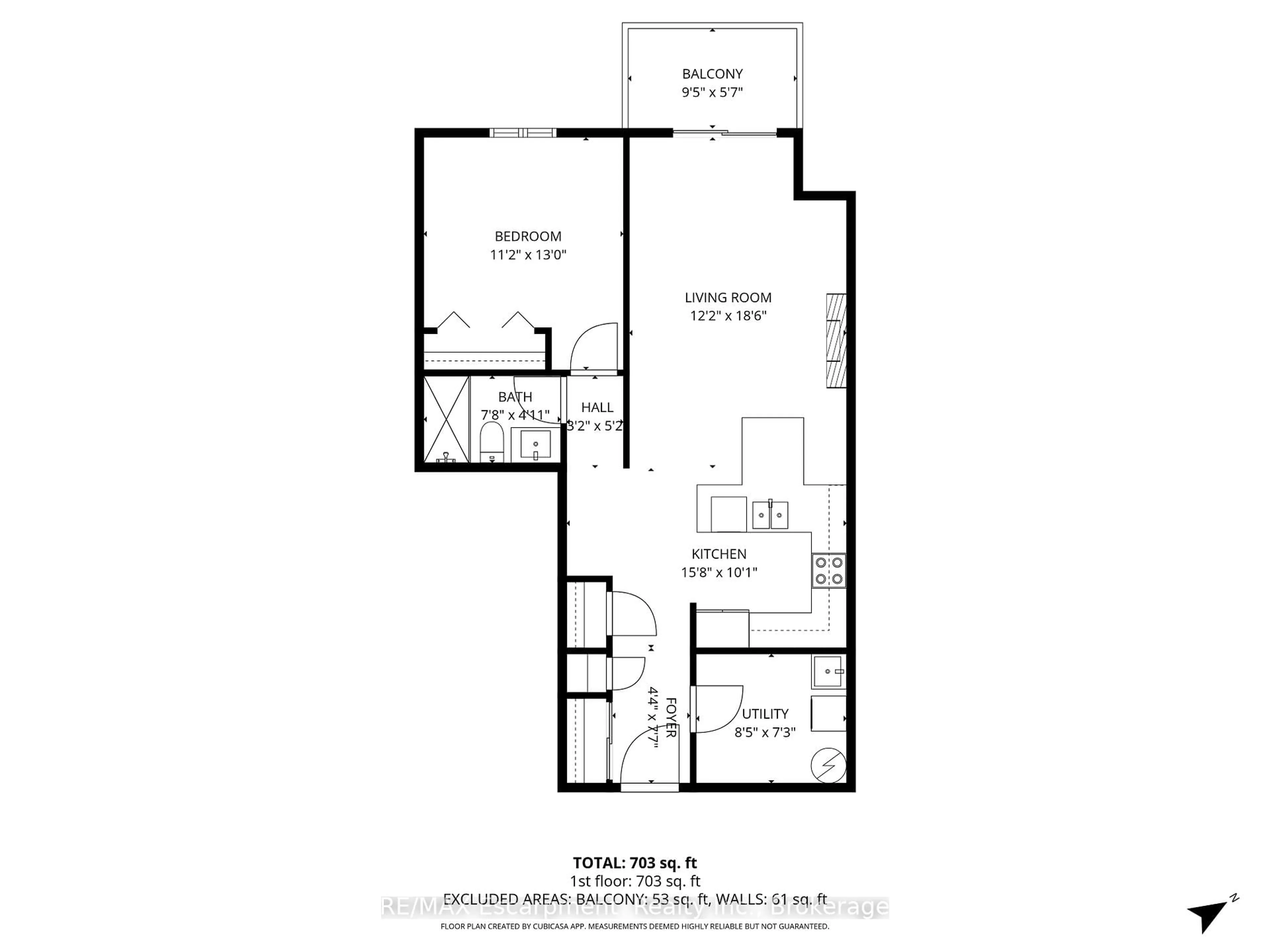 Floor plan for 262 DUNDAS St #322, Hamilton Ontario L8B 1A9
