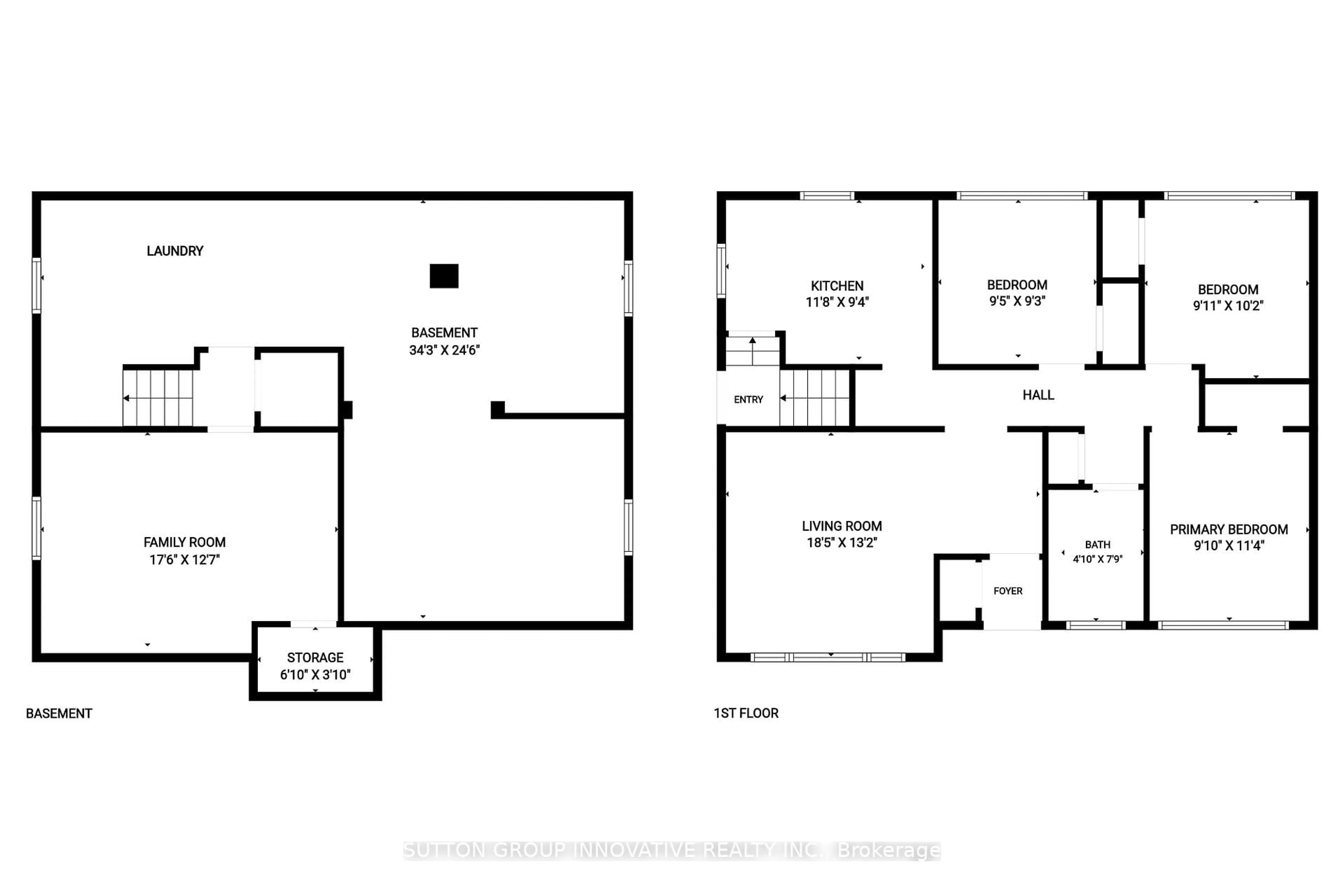 Floor plan for 435 East 36th St, Hamilton Ontario L8V 4A4
