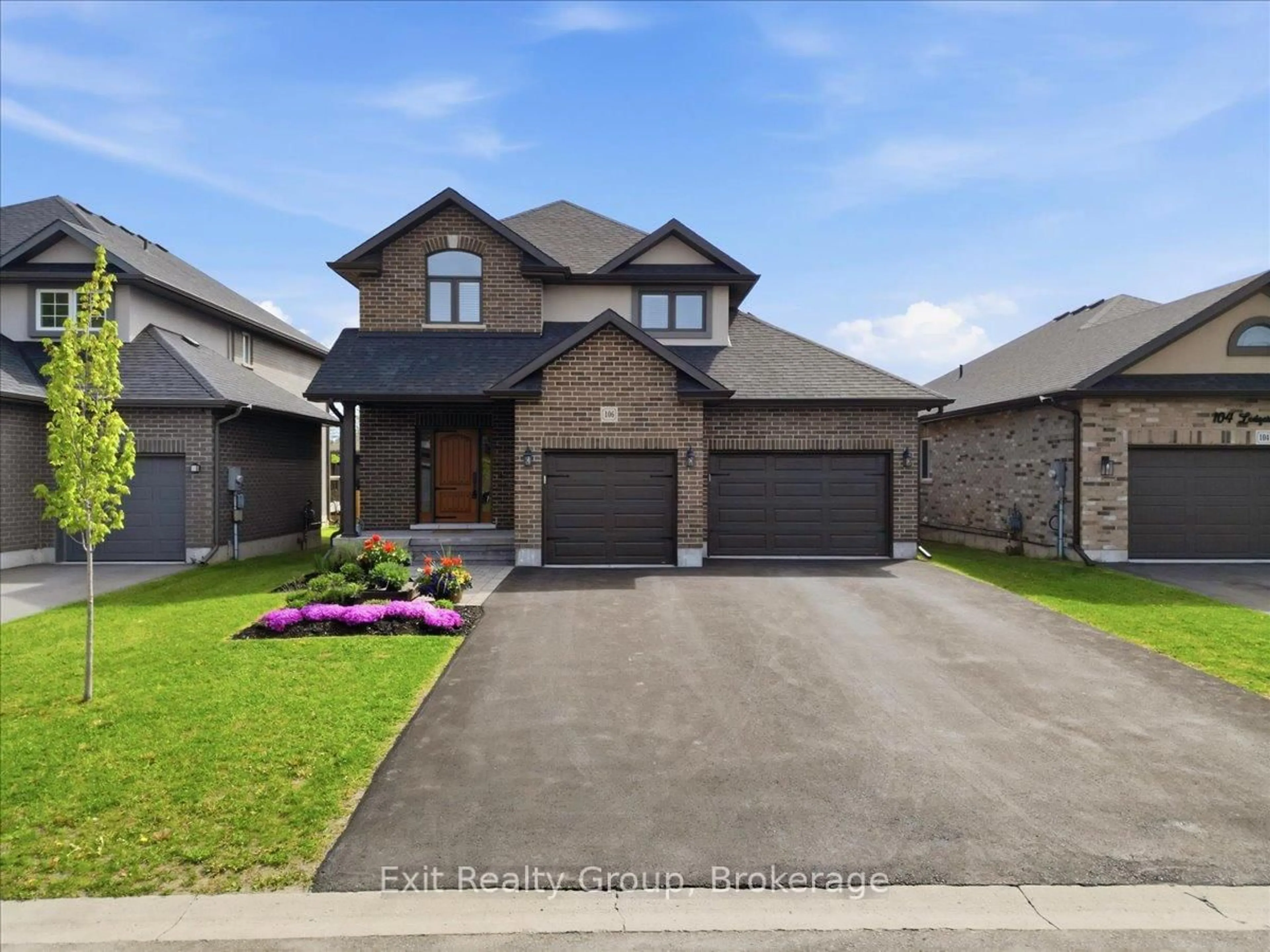 Home with brick exterior material, street for 106 Ledgerock Crt, Quinte West Ontario K8R 0A1
