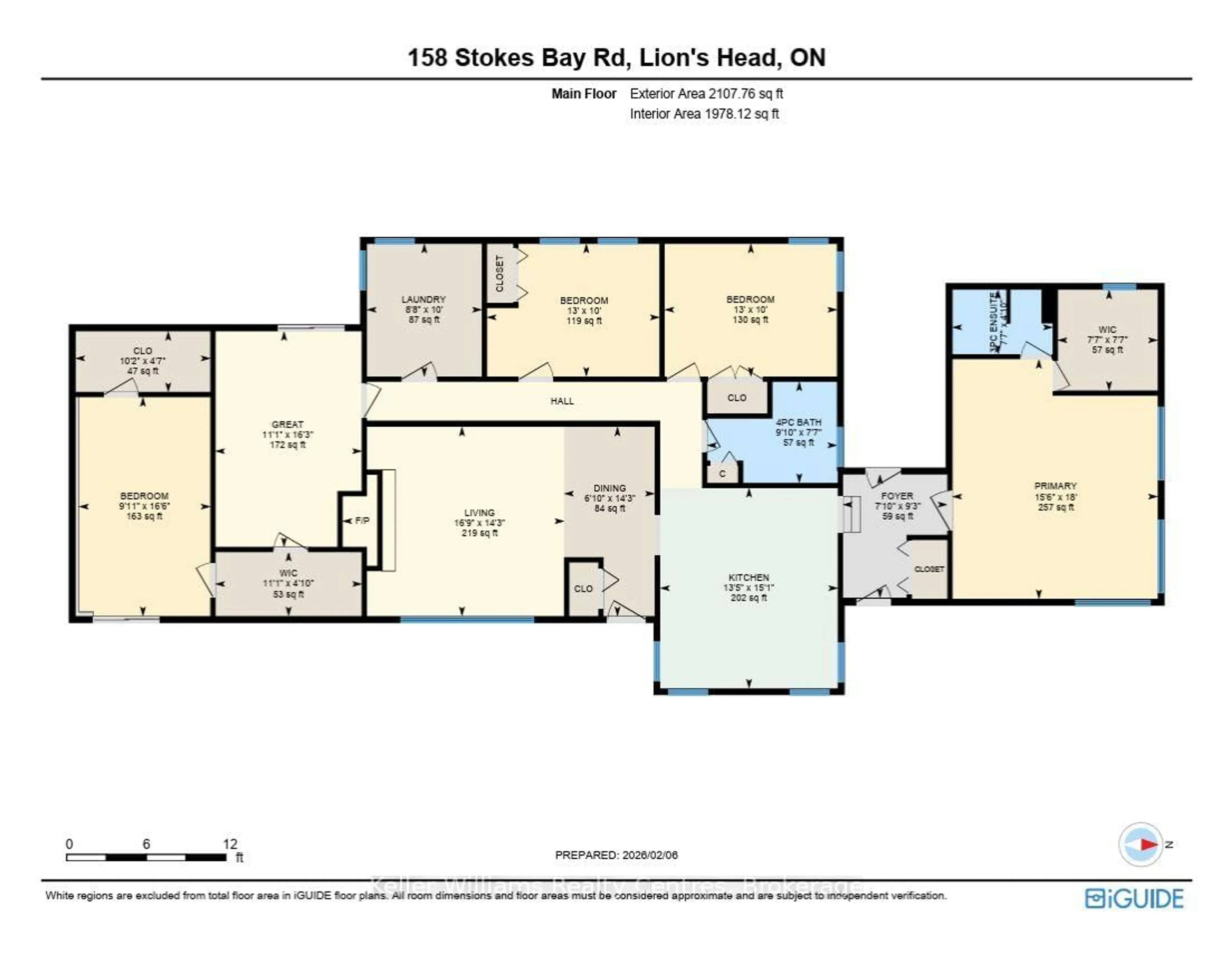 Floor plan for 158 Stokes Bay Rd, Northern Bruce Peninsula Ontario N0H 1W0