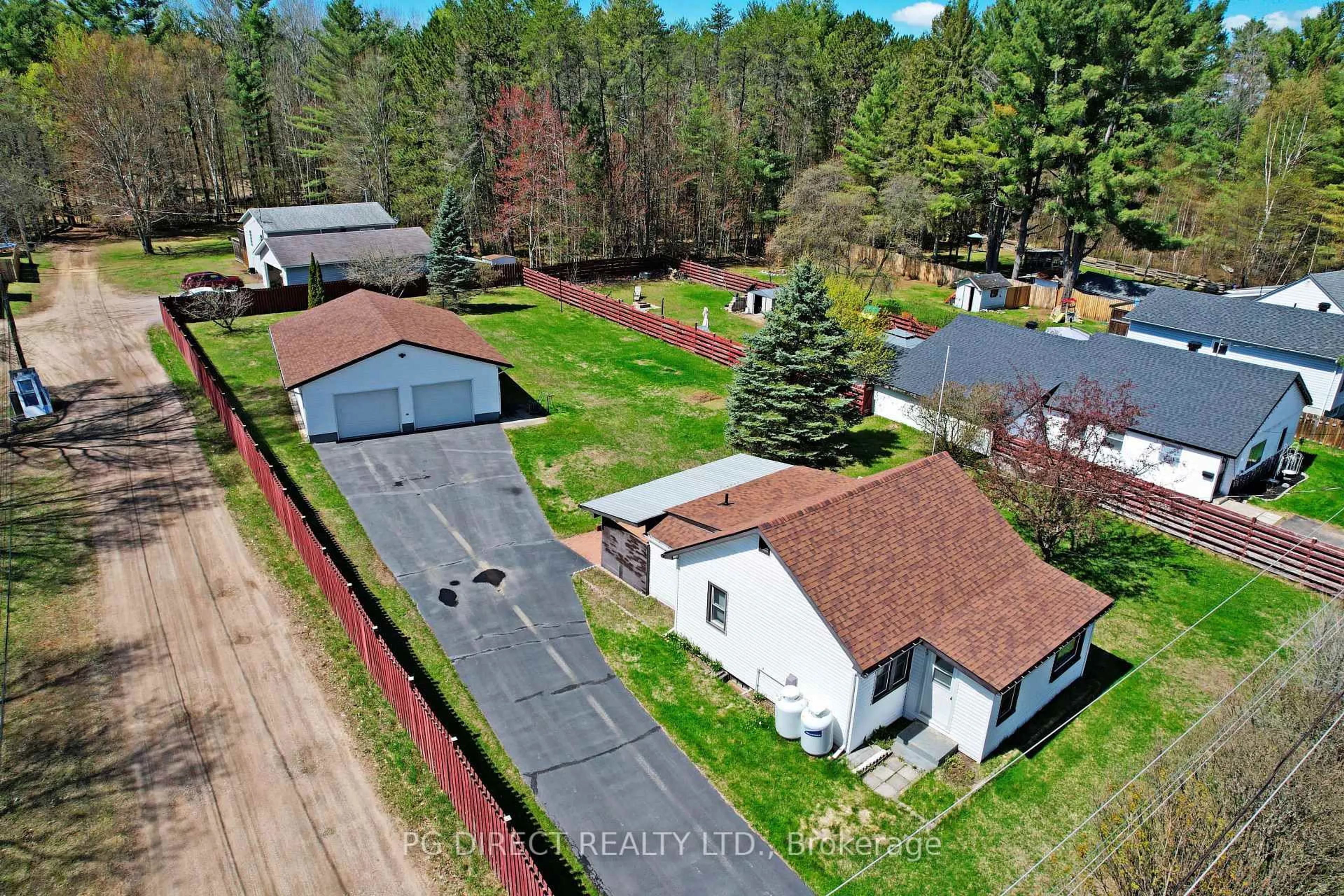 A pic from outside/outdoor area/front of a property/back of a property/a pic from drone, unknown for 49 Brumm Rd, Petawawa Ontario K8A 7G6