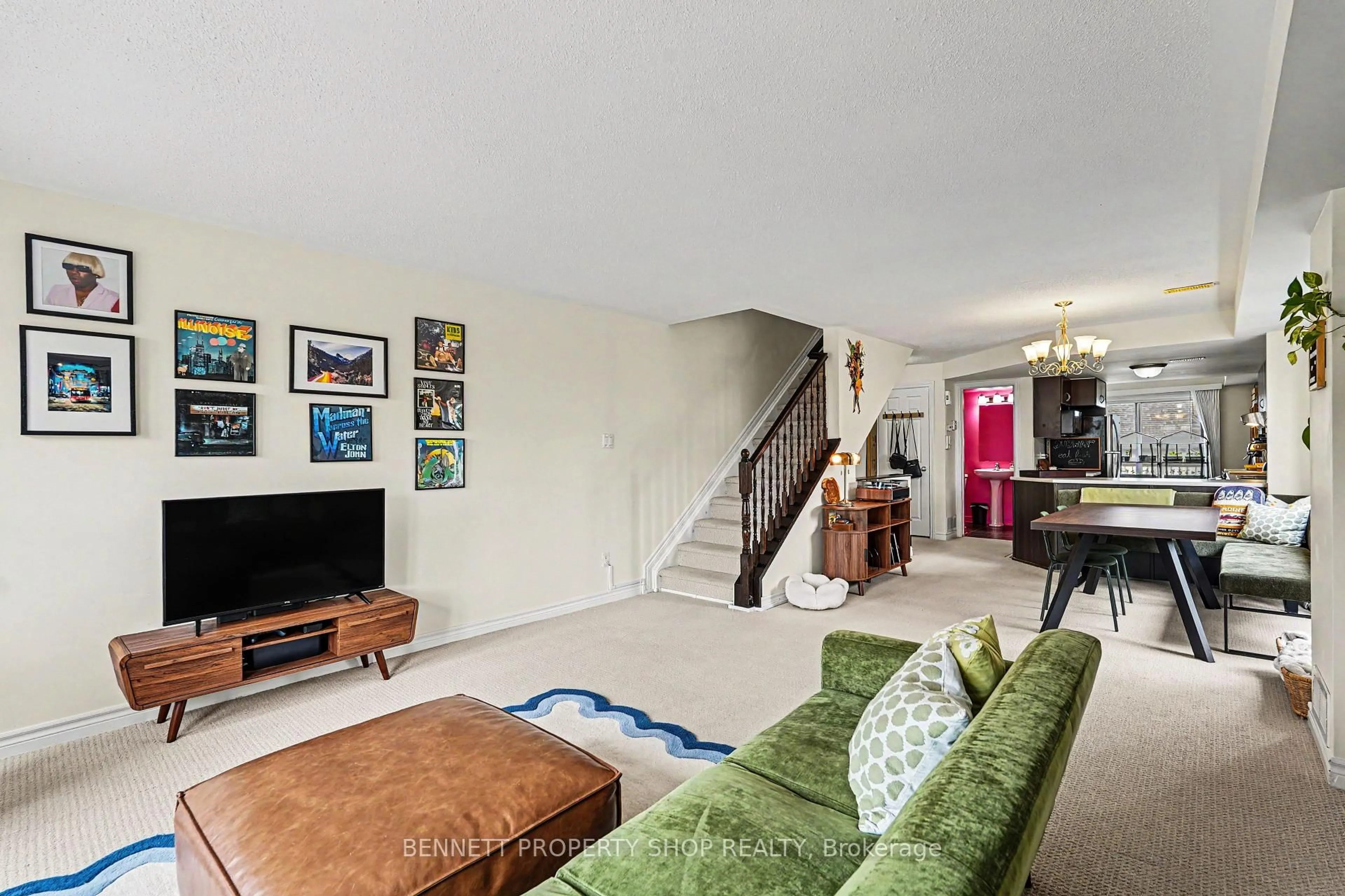 Living room with furniture, unknown for 599 Chapman Mills Dr #D, Ottawa Ontario K2J 5T1
