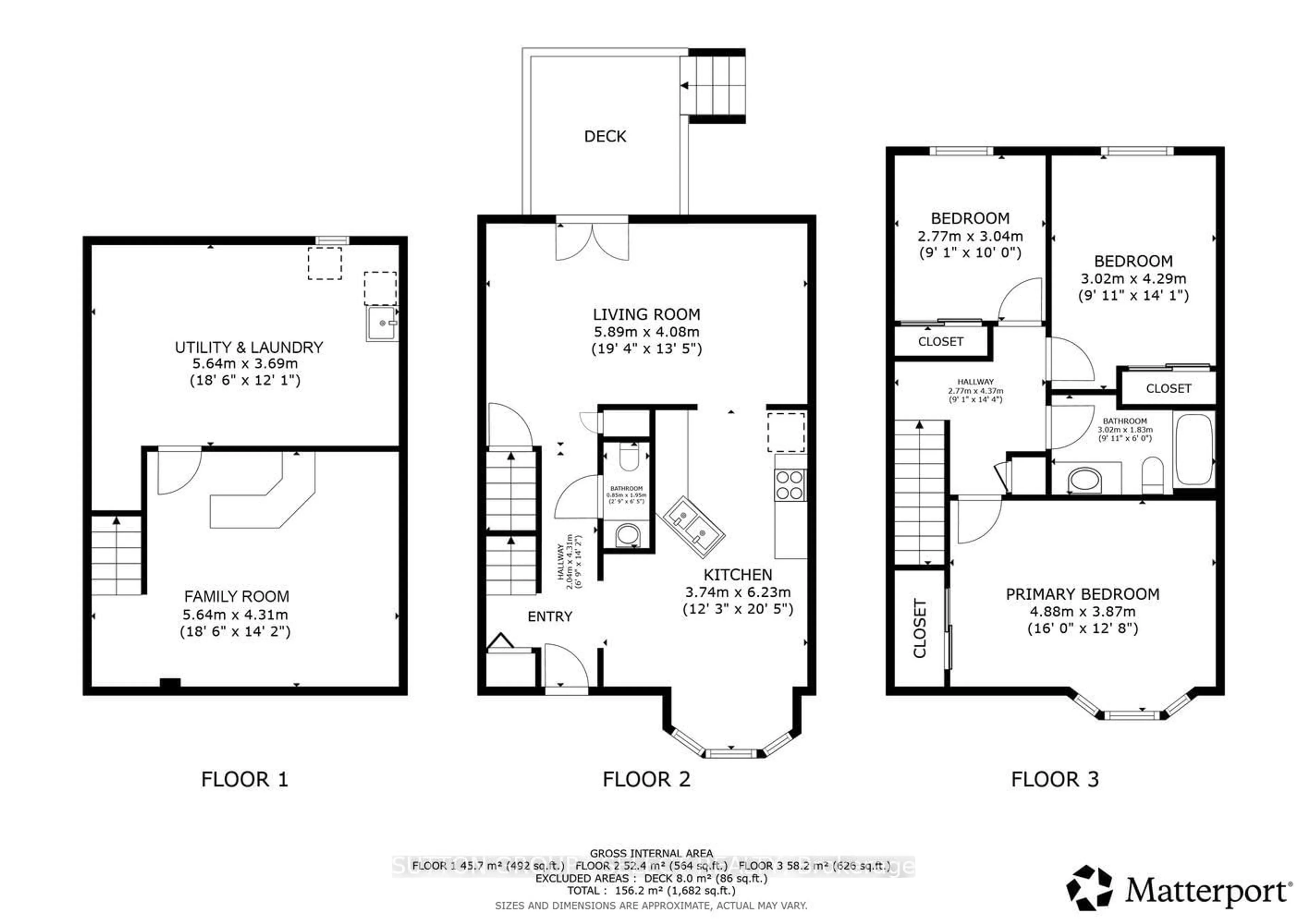 Floor plan for 20 Kernohan Pkwy #16, London South Ontario N6J 4Y3