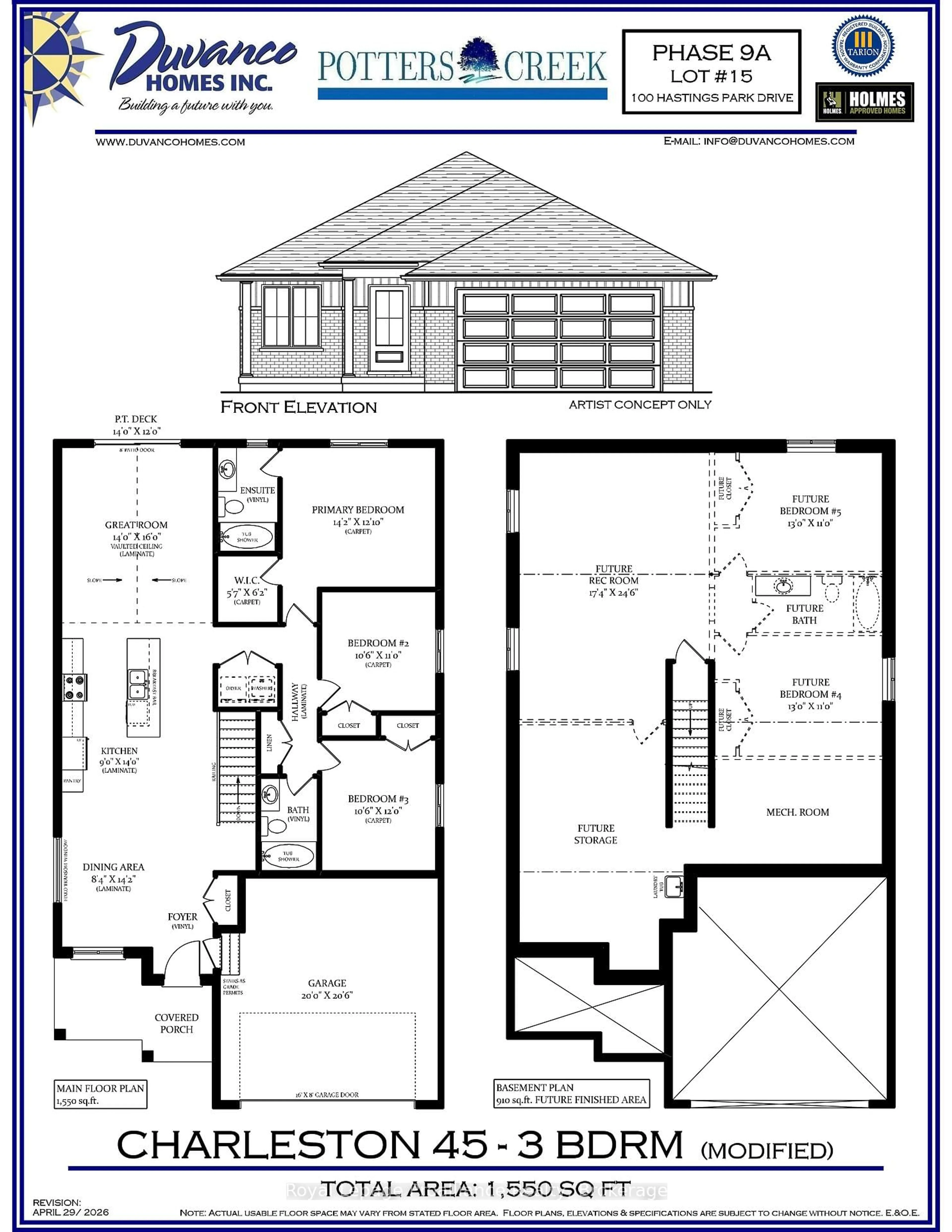Floor plan for 100 HASTINGS PARK Dr, Belleville Ontario K8P 0G7