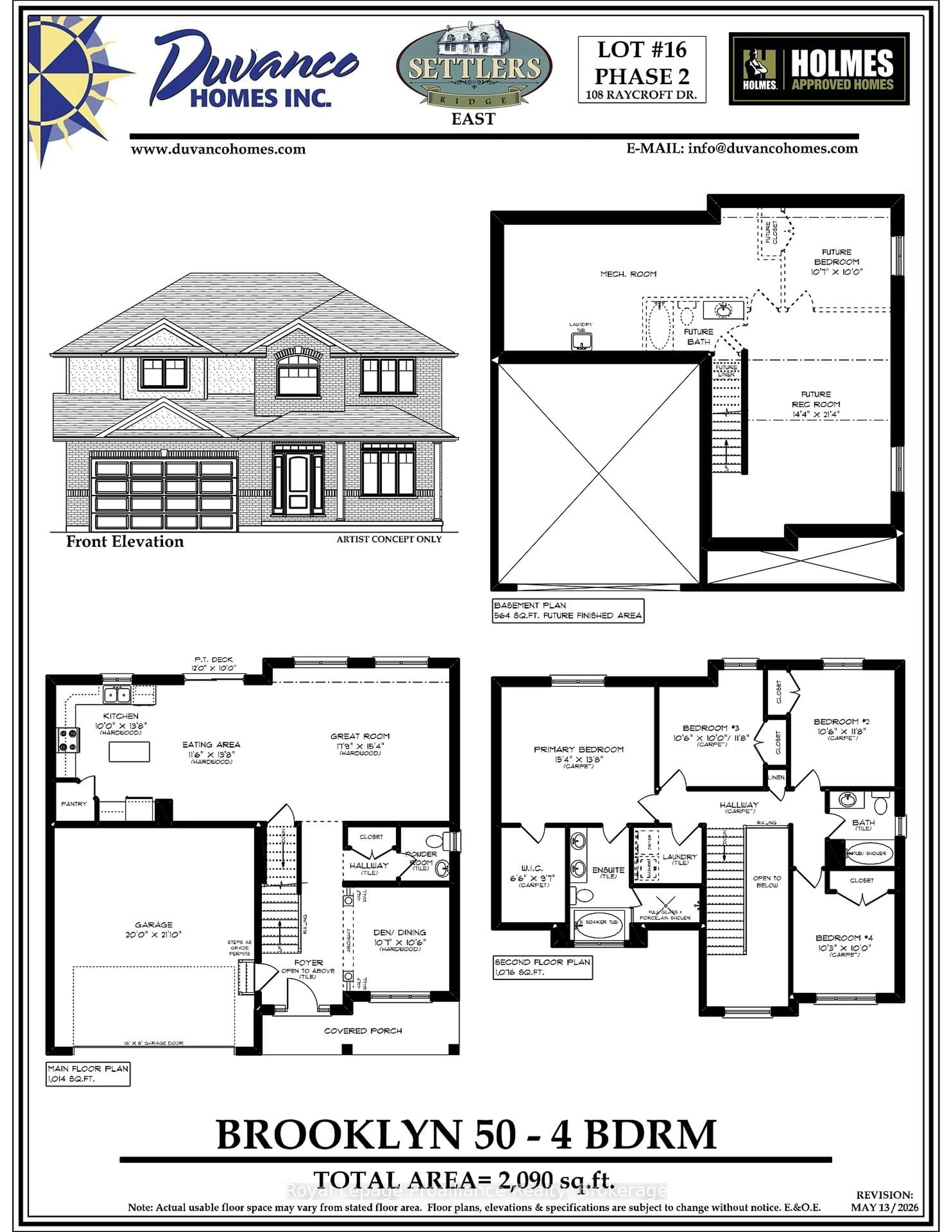Floor plan for 108 Raycroft Dr, Belleville Ontario K8N 0L9