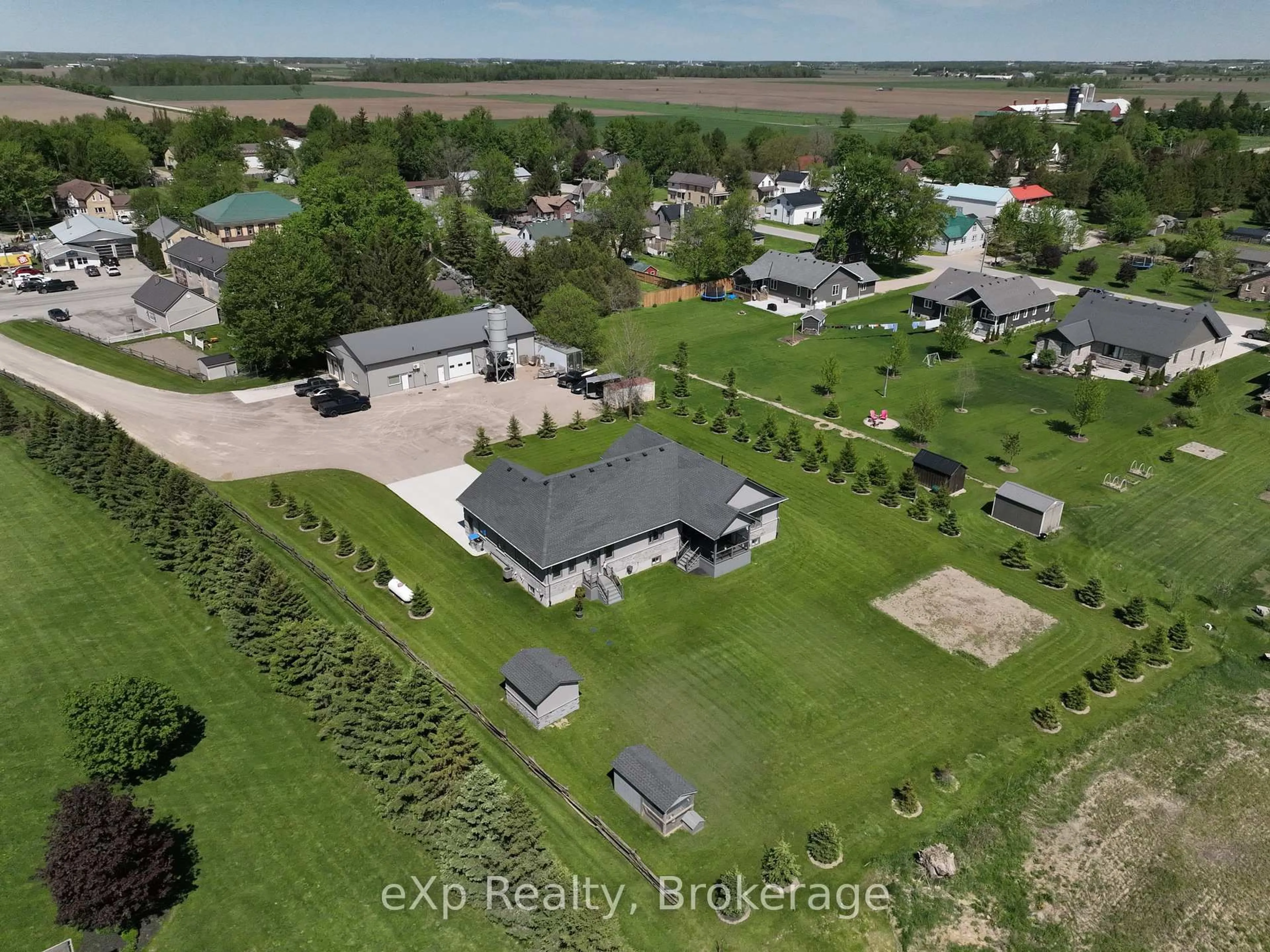 A pic from outside/outdoor area/front of a property/back of a property/a pic from drone, street for 4467 Perth Line 72, Perth East Ontario N0K 1R0