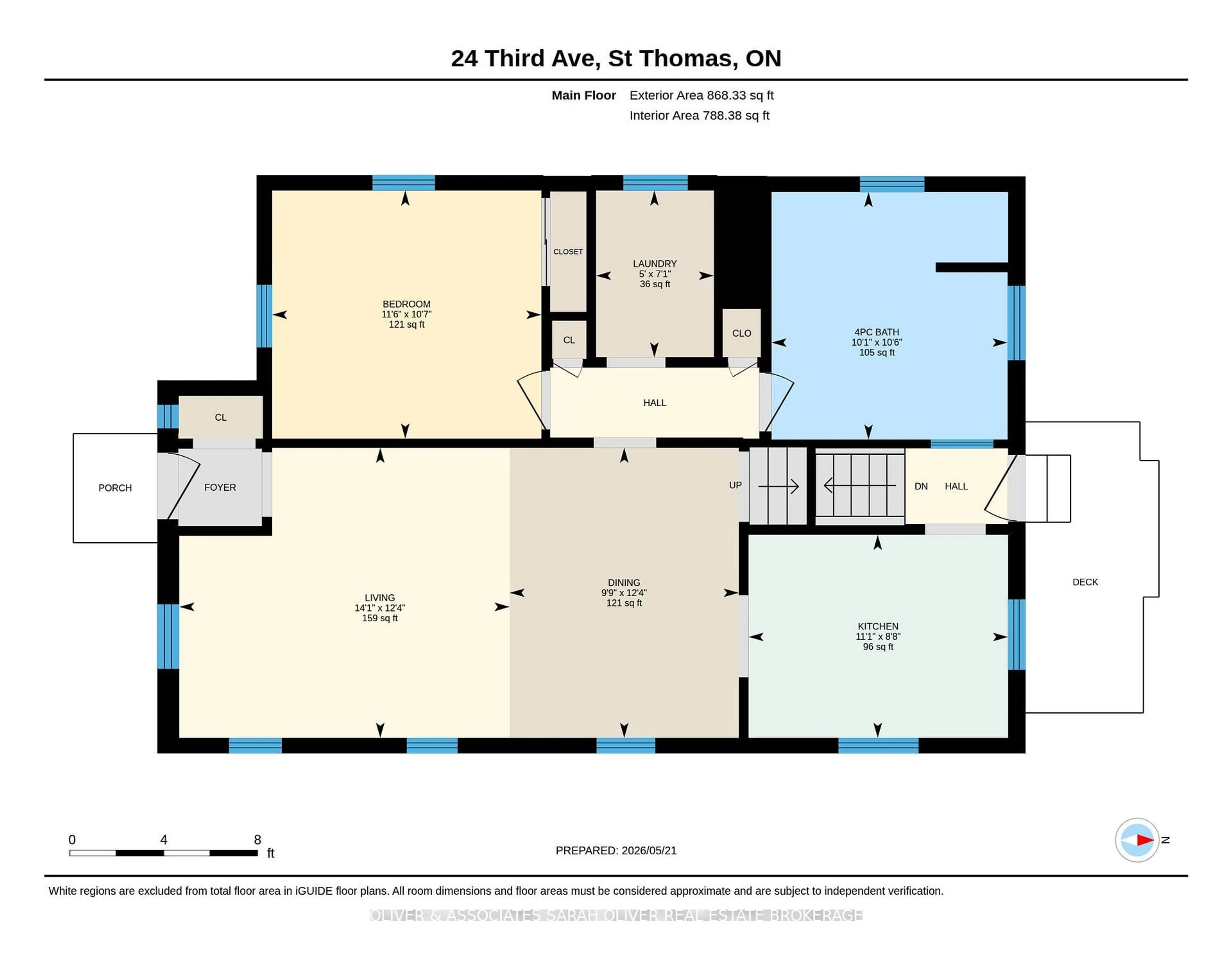 Floor plan for 24 Third Ave, St. Thomas Ontario N5R 4J9