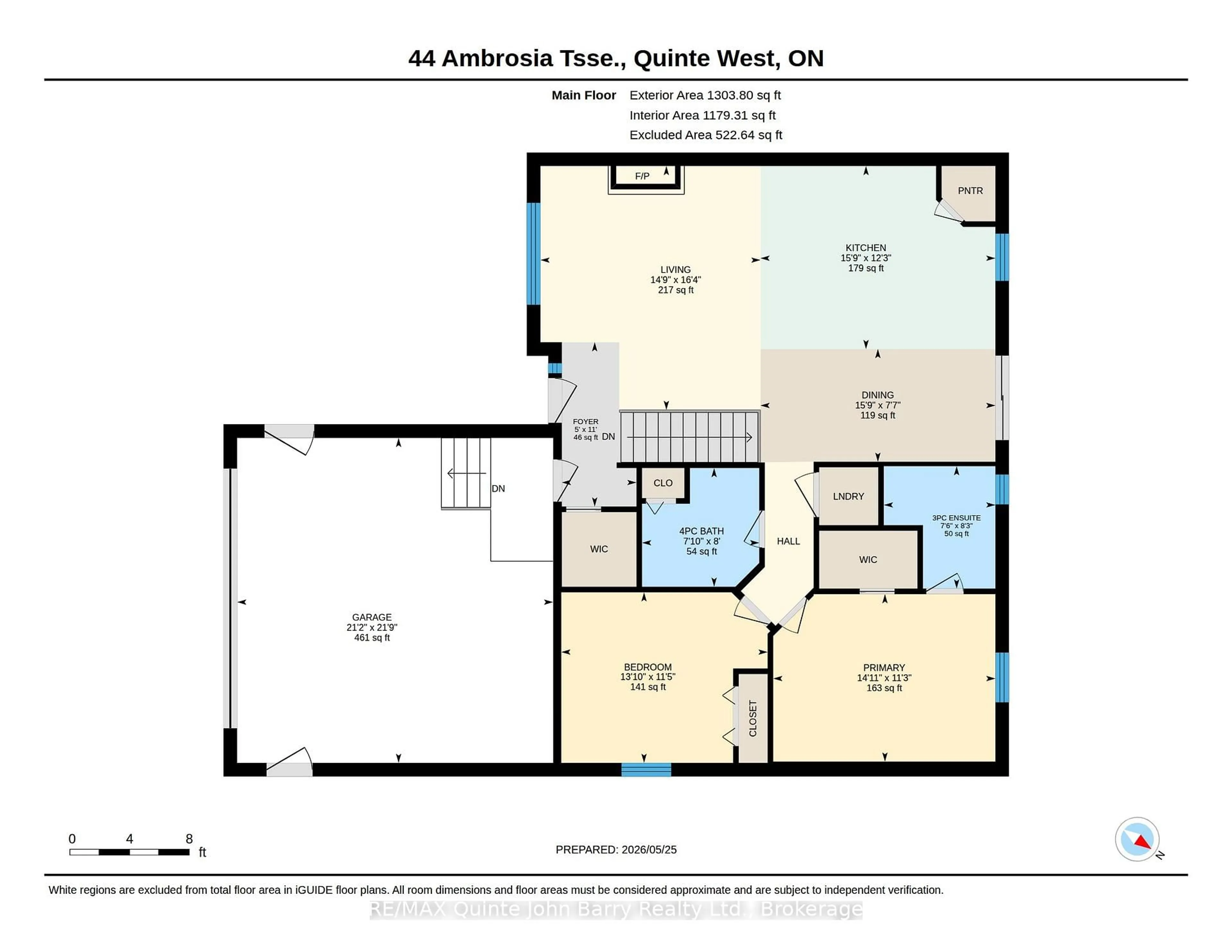 Floor plan for 44 Ambrosia Terr, Quinte West Ontario K8V 0G6