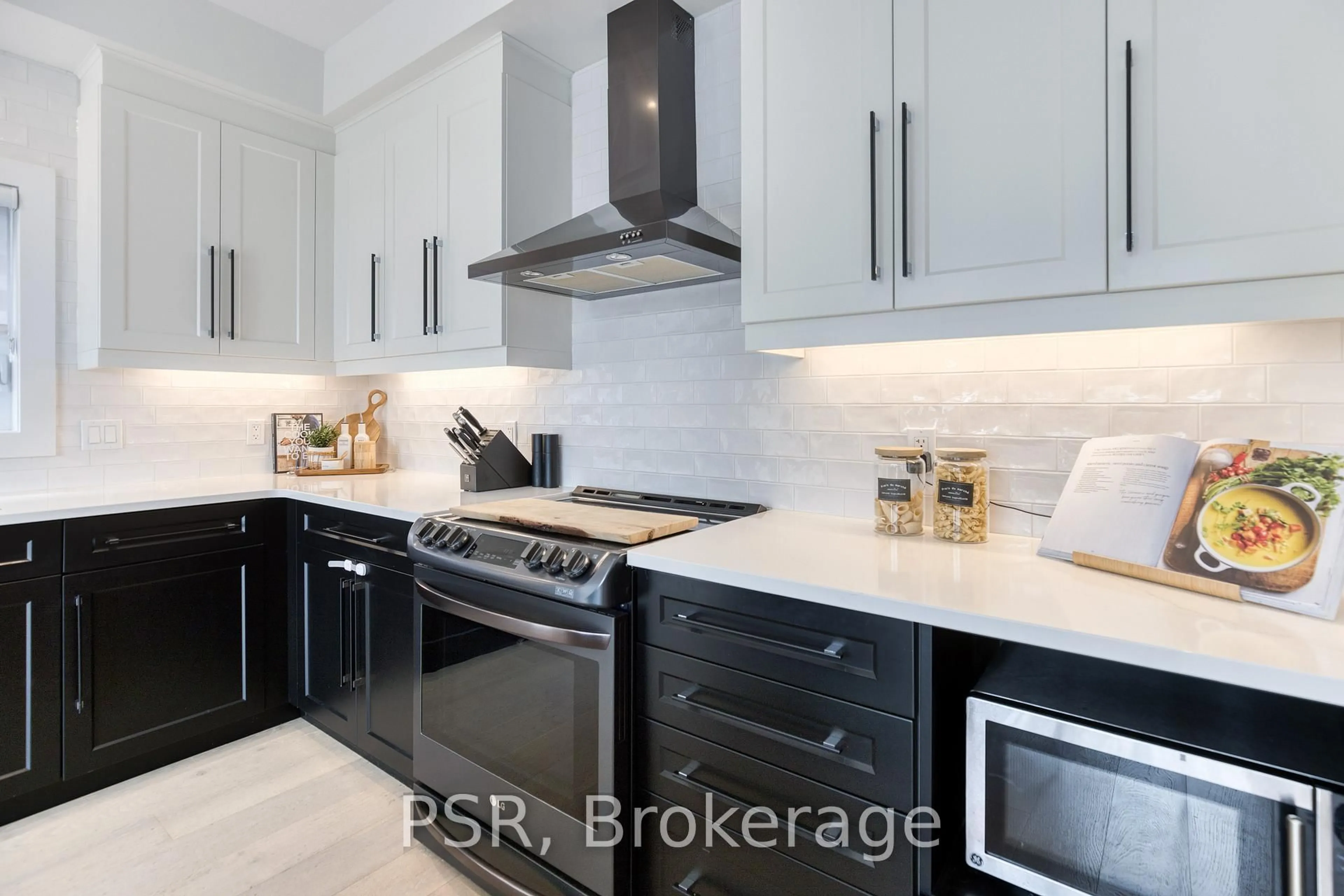 Contemporary kitchen, ceramic/tile floor for 577 Doonwoods Cres, Kitchener Ontario N2P 0E5