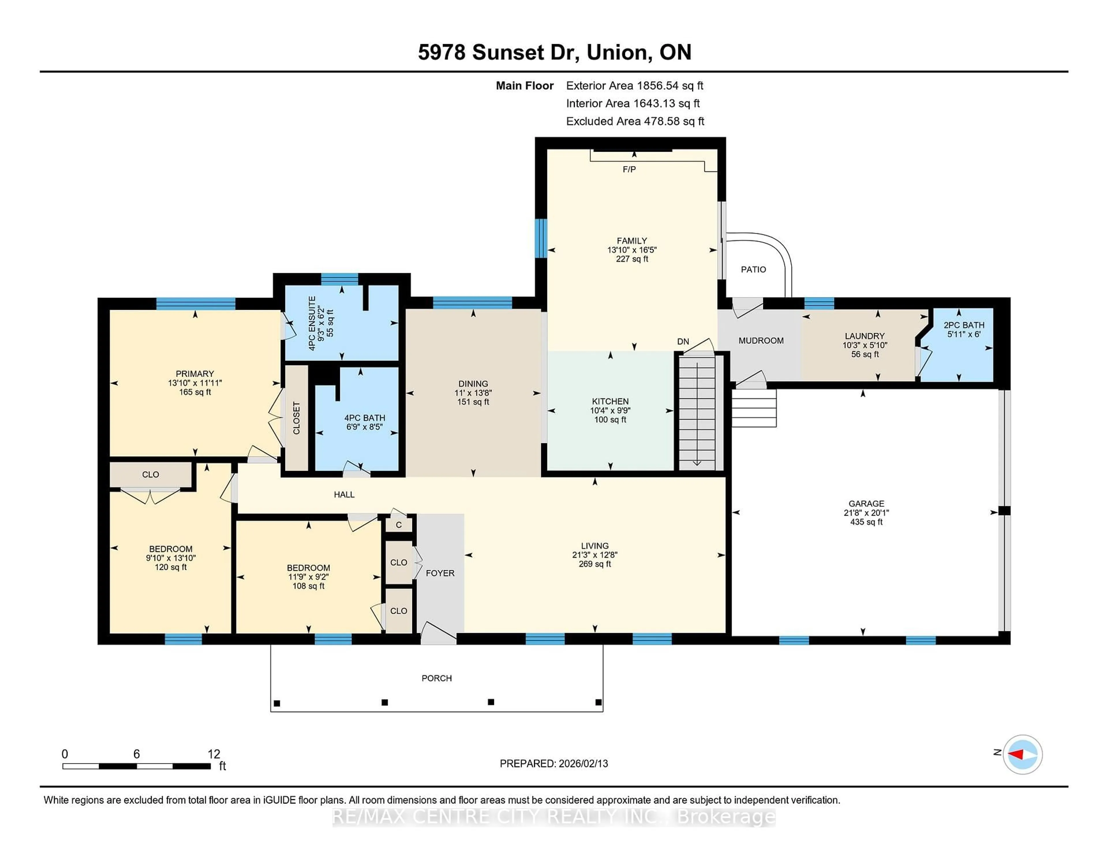Floor plan for 5978 Sunset Rd, Central Elgin Ontario N0L 2L0