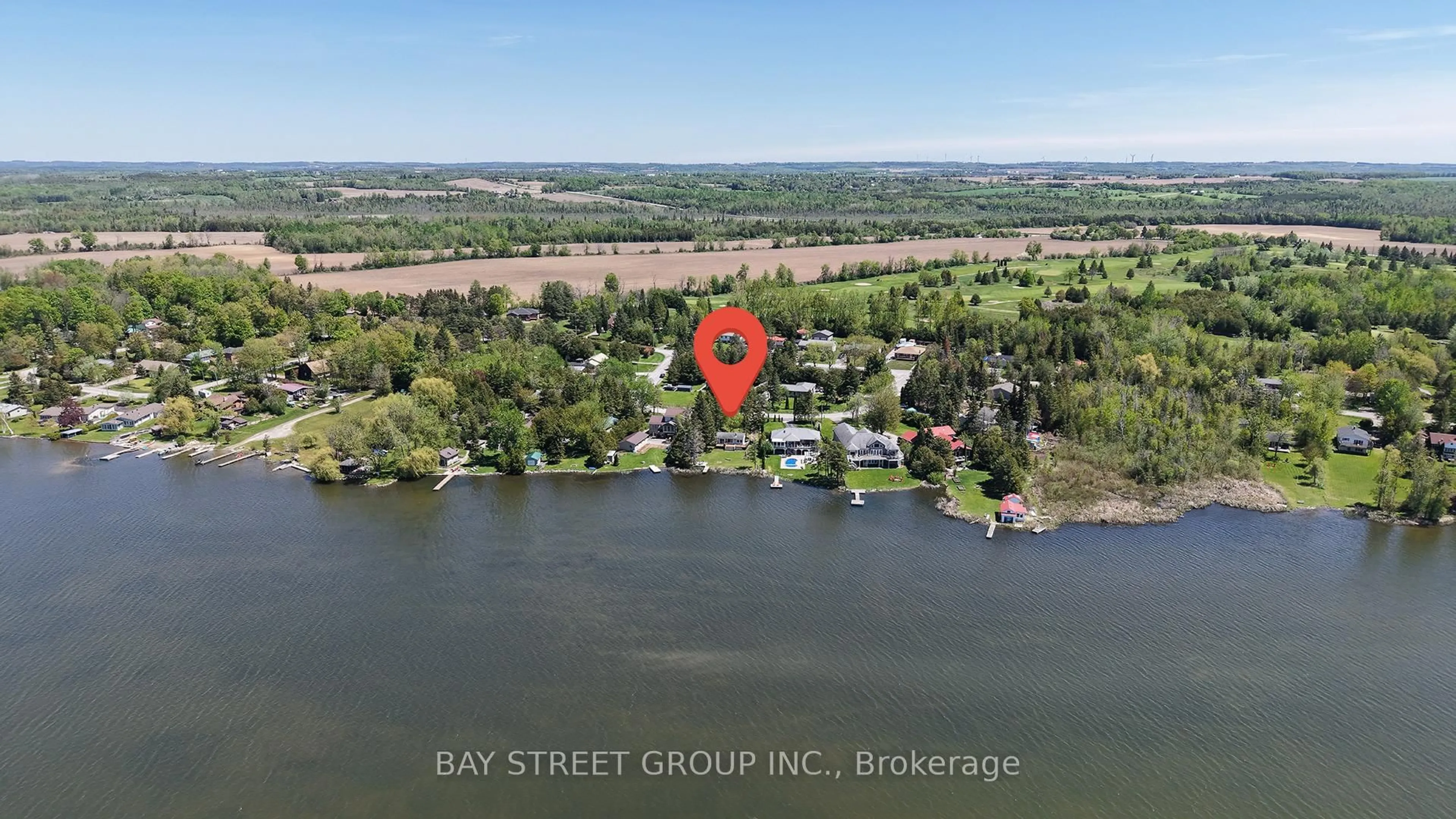 A pic from outside/outdoor area/front of a property/back of a property/a pic from drone, water/lake/river/ocean view for 33 Cedar Cres, Kawartha Lakes Ontario L0B 1K0