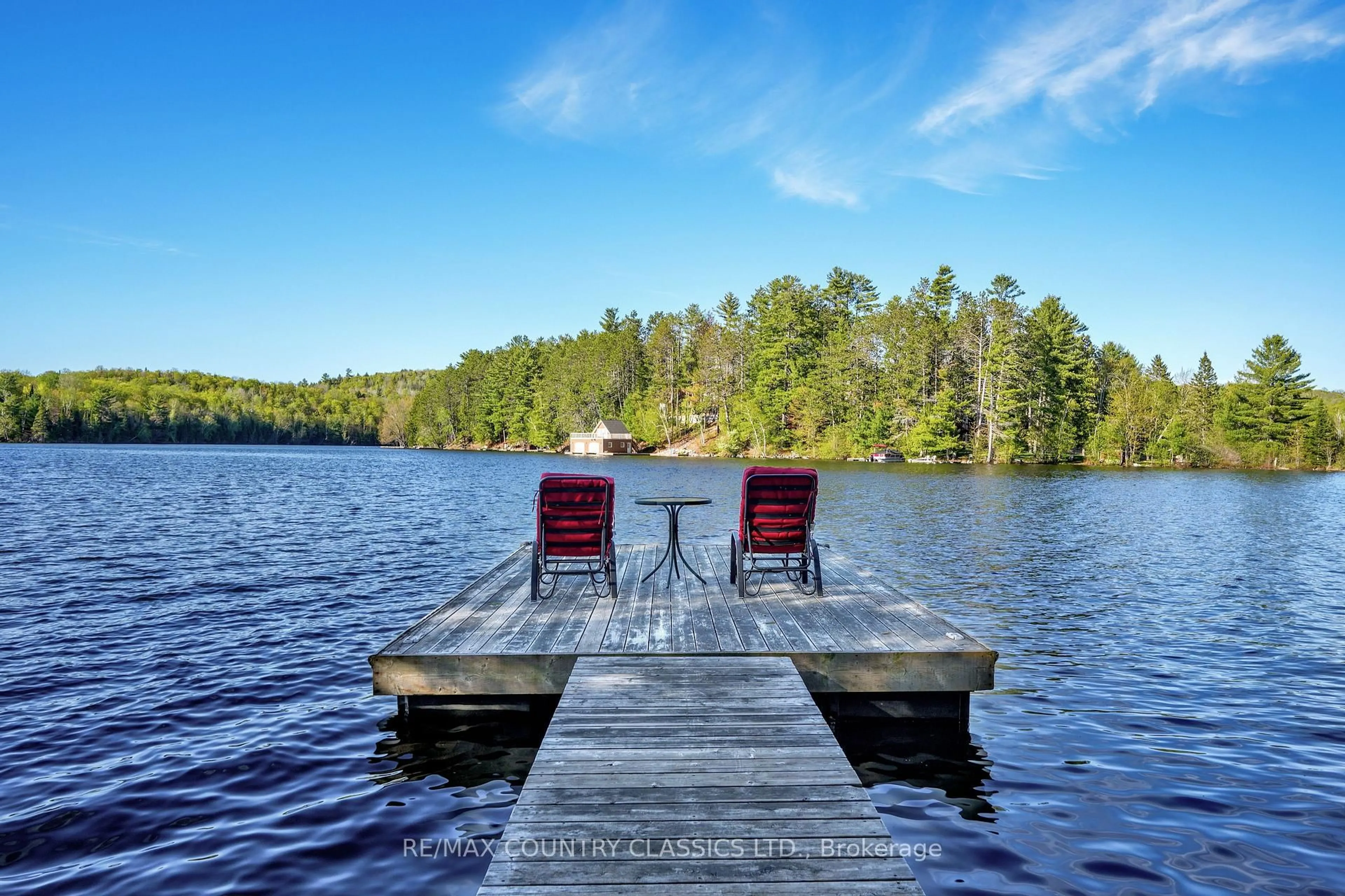 Patio, water/lake/river/ocean view for 125 Marina Rd, Bancroft Ontario K0L 1C0