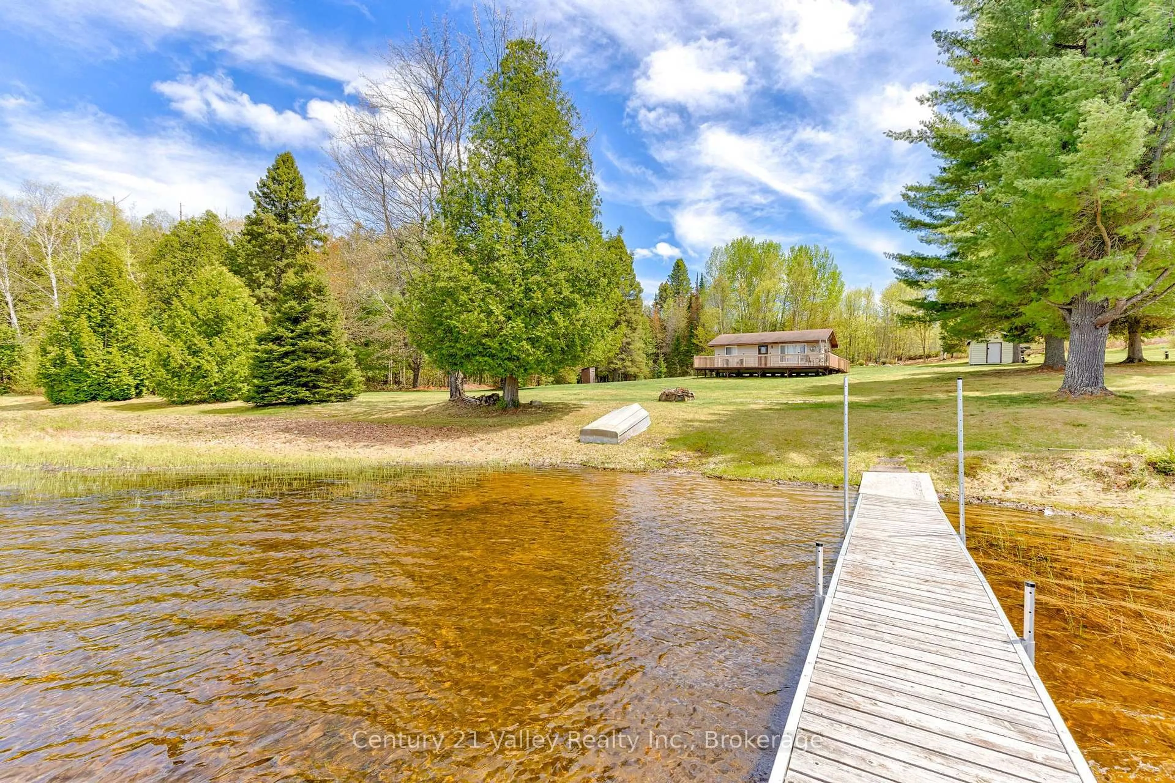 Patio, water/lake/river/ocean view for 89A Lake Lapinskie Lane, Wilno Ontario K0J 2N0