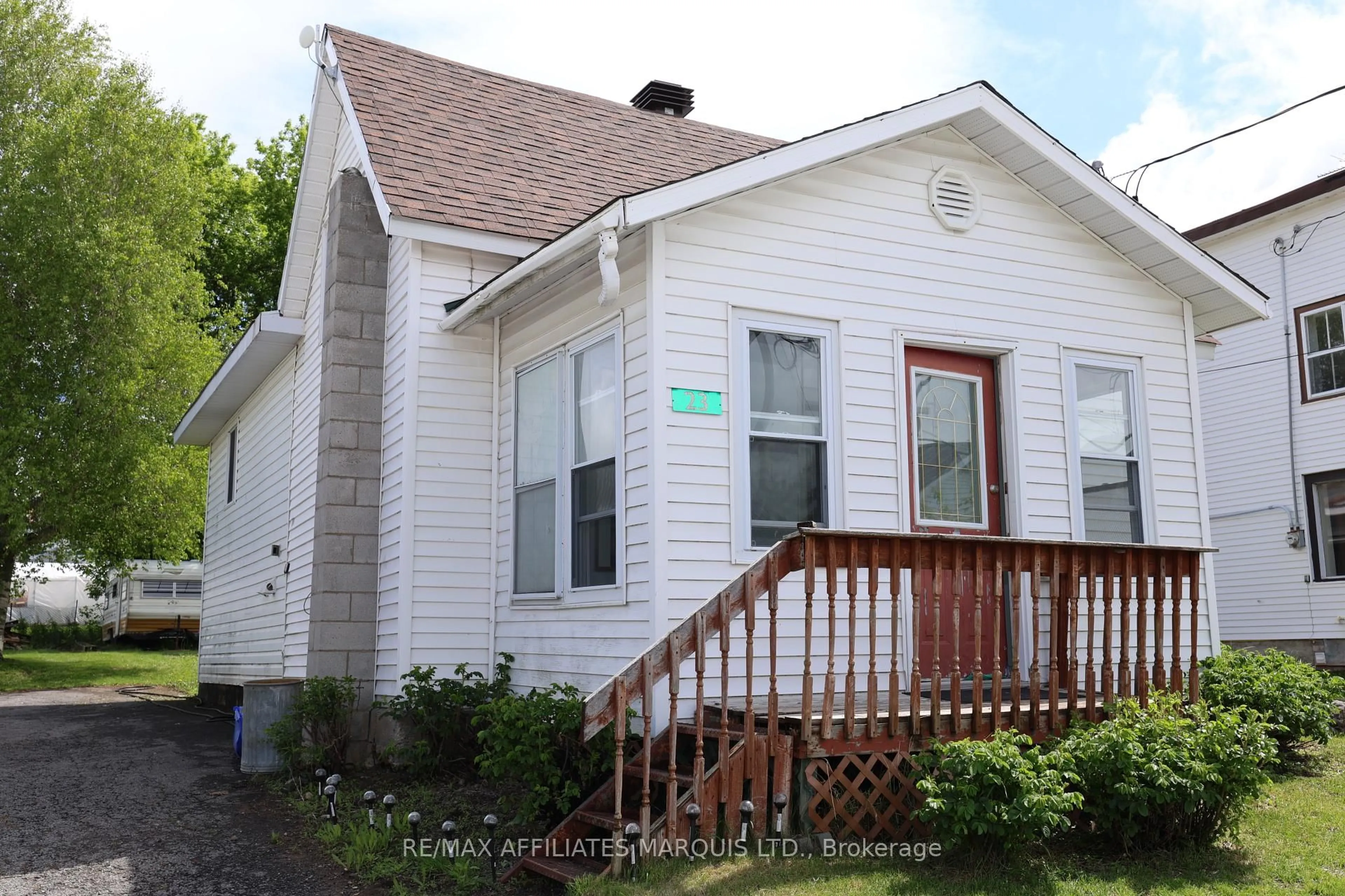 Home with vinyl exterior material, street for 23 Sabourin St, North Stormont Ontario K0C 1W0