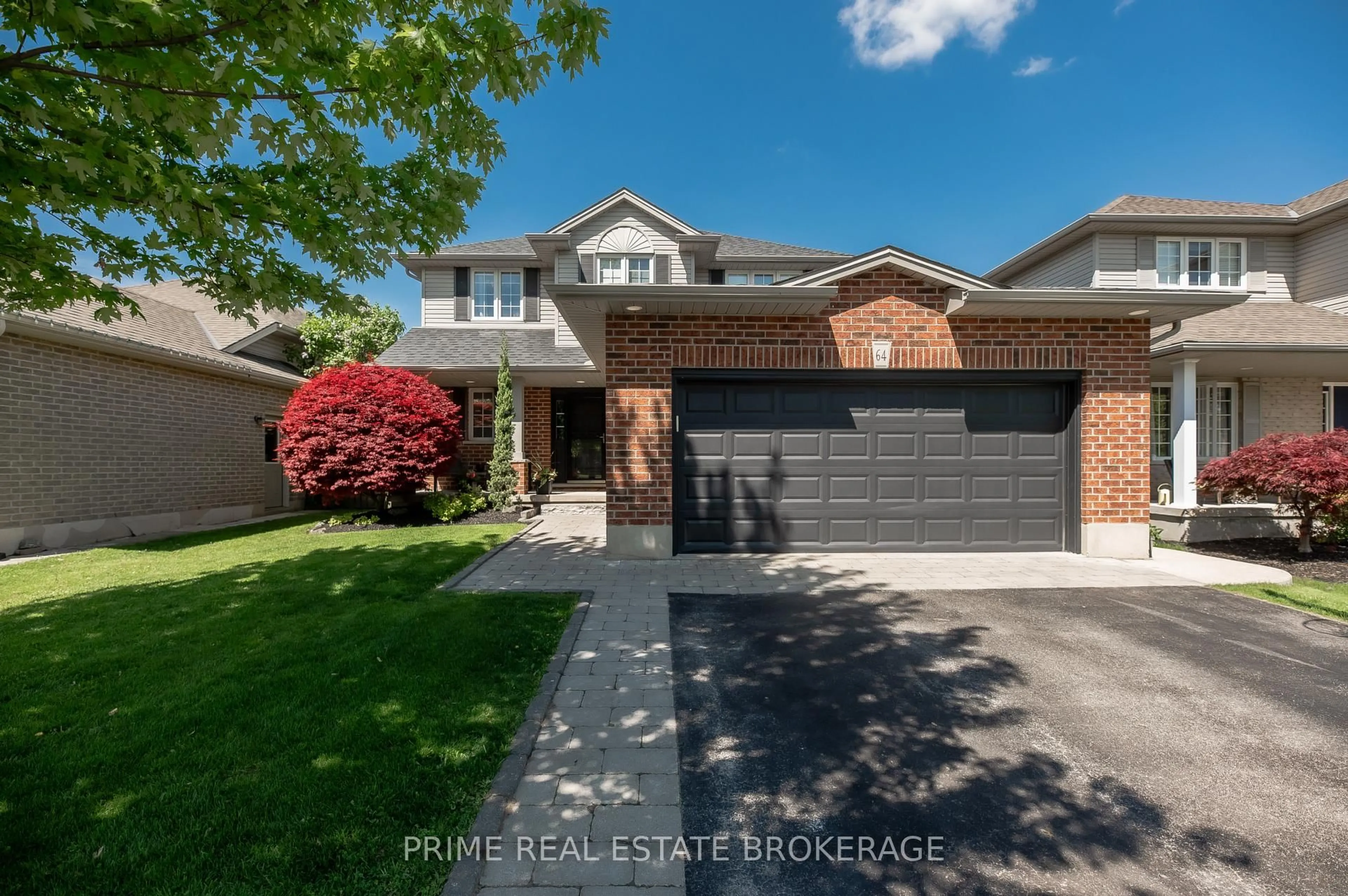Home with brick exterior material, street for 64 Lake Margaret Tr, St. Thomas Ontario N5R 6K5