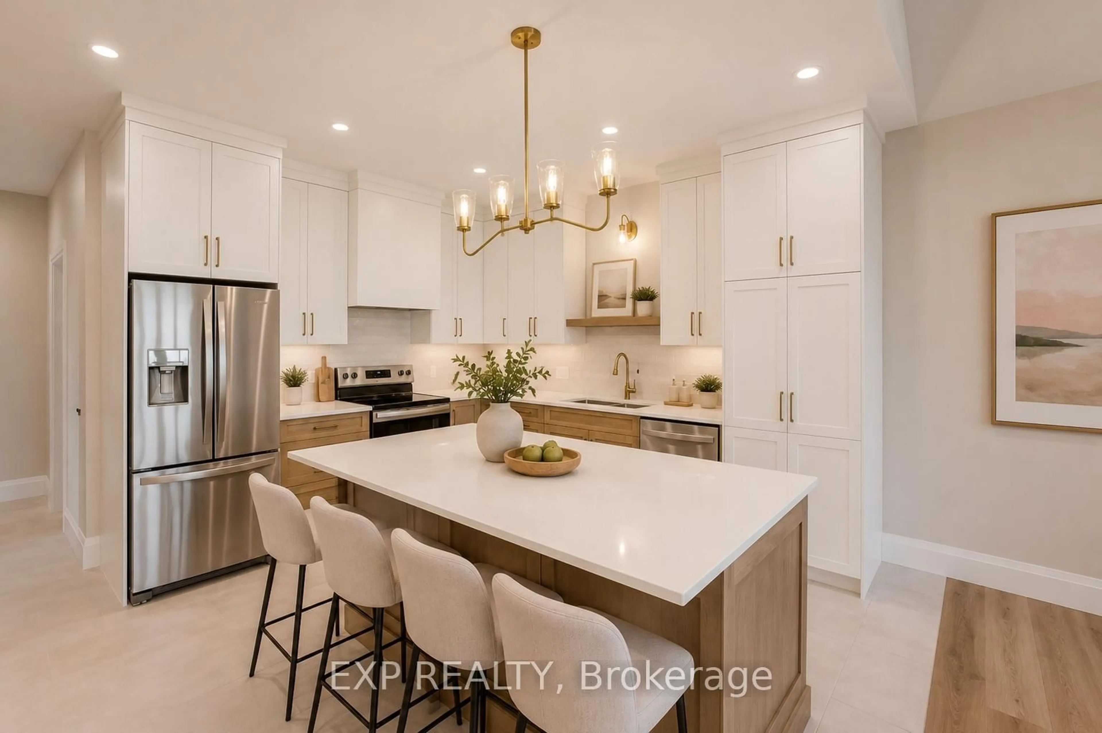 Open concept kitchen, ceramic/tile floor for 101 BEDELL Dr, Mapleton Ontario N0G 1P0